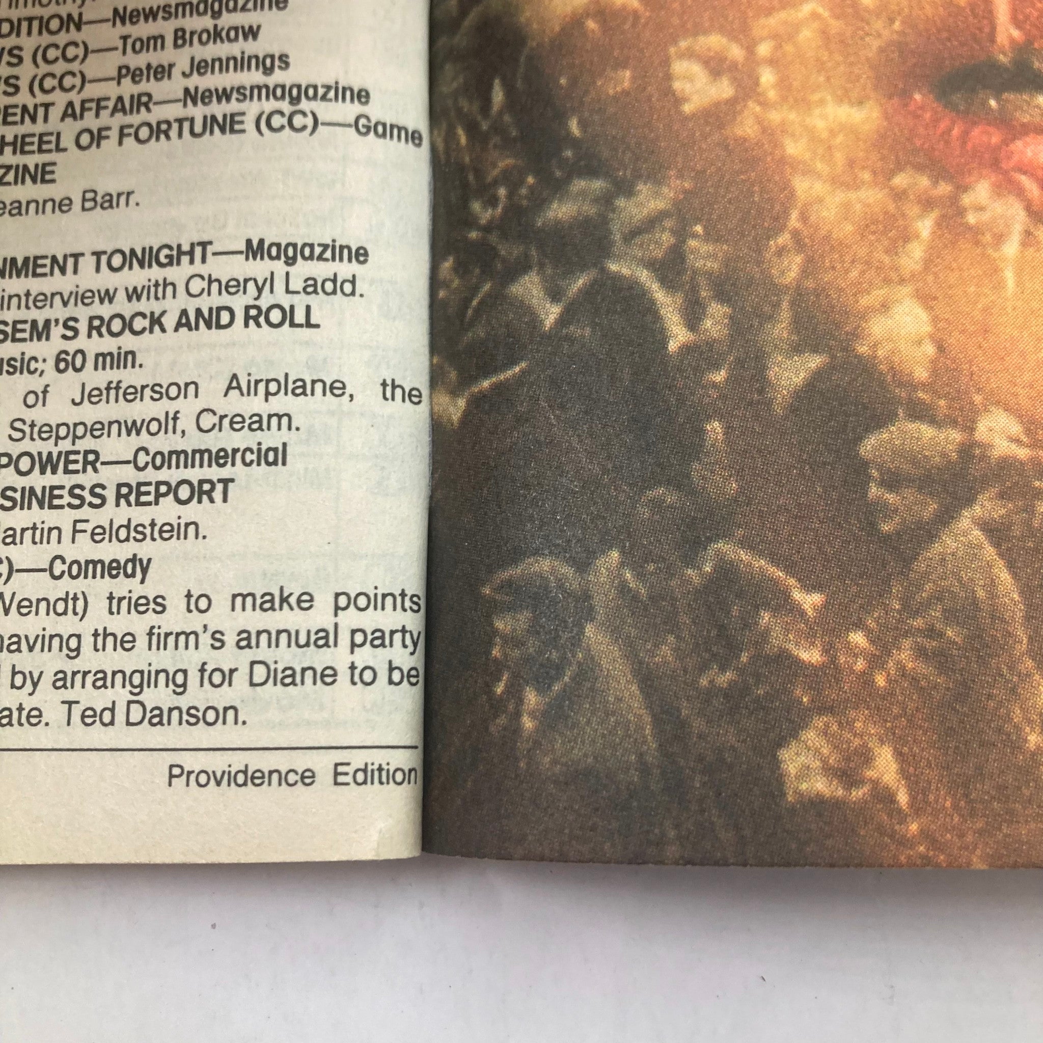 Inside page of TV Guide Magazine July 22, 1989, Providence Edition, showing television program listings and featuring notable shows. The magazine offers a glimpse into TV history.