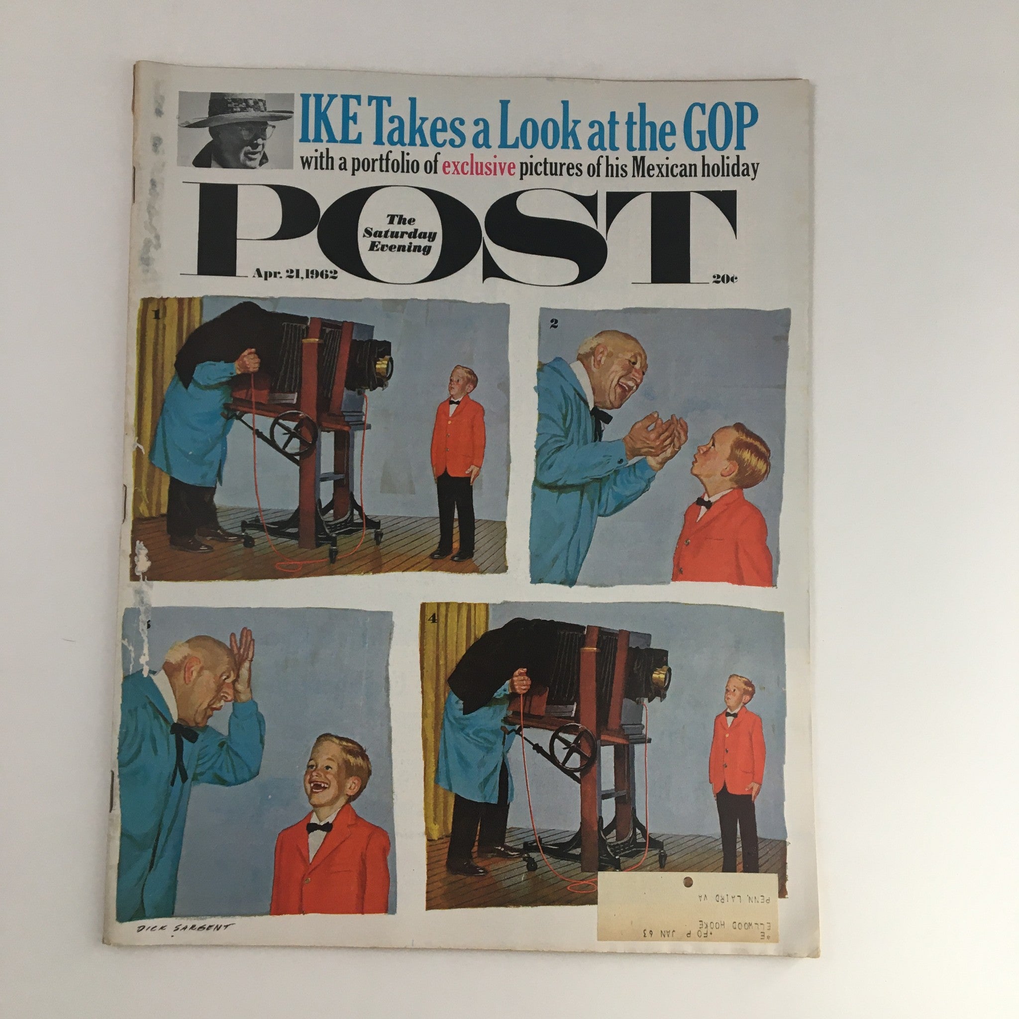 The Saturday Evening Post April 21 1962 Dwight Eisenhower Takes A Look at GOP