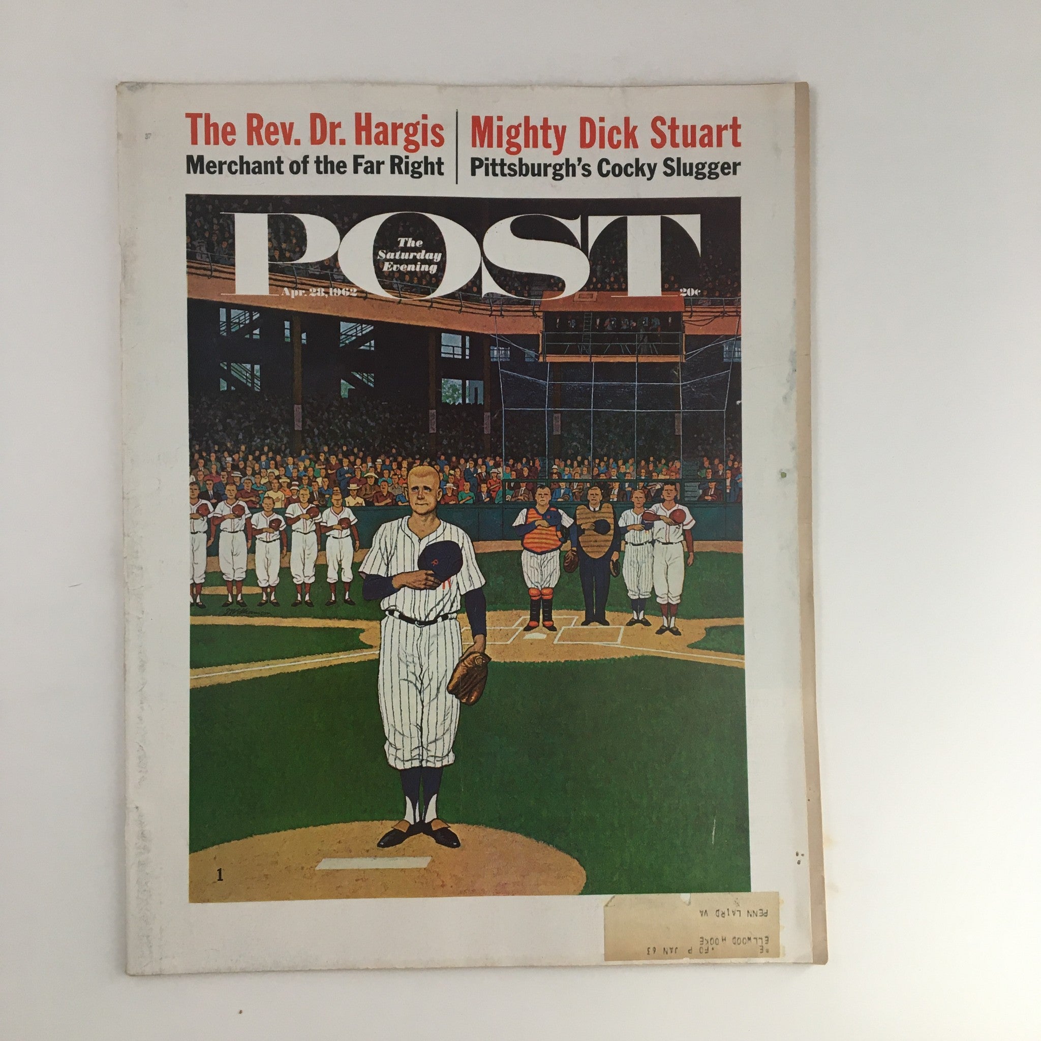 The Saturday Evening Post April 28 1962 James Williamson Fold-over Cover