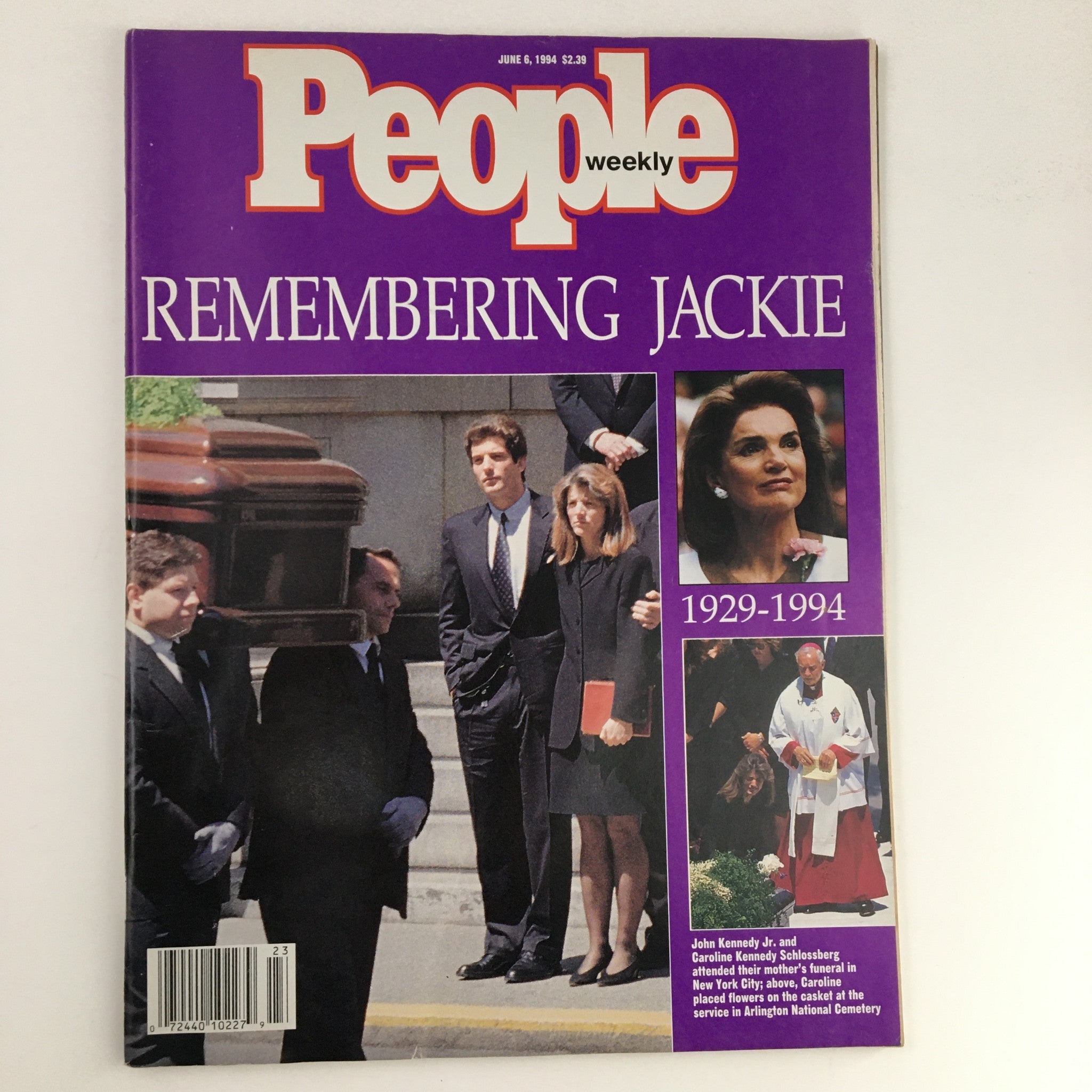 People Weekly Magazine June 6 1994 Remembering Jackie, 1929 - 1994 No Label