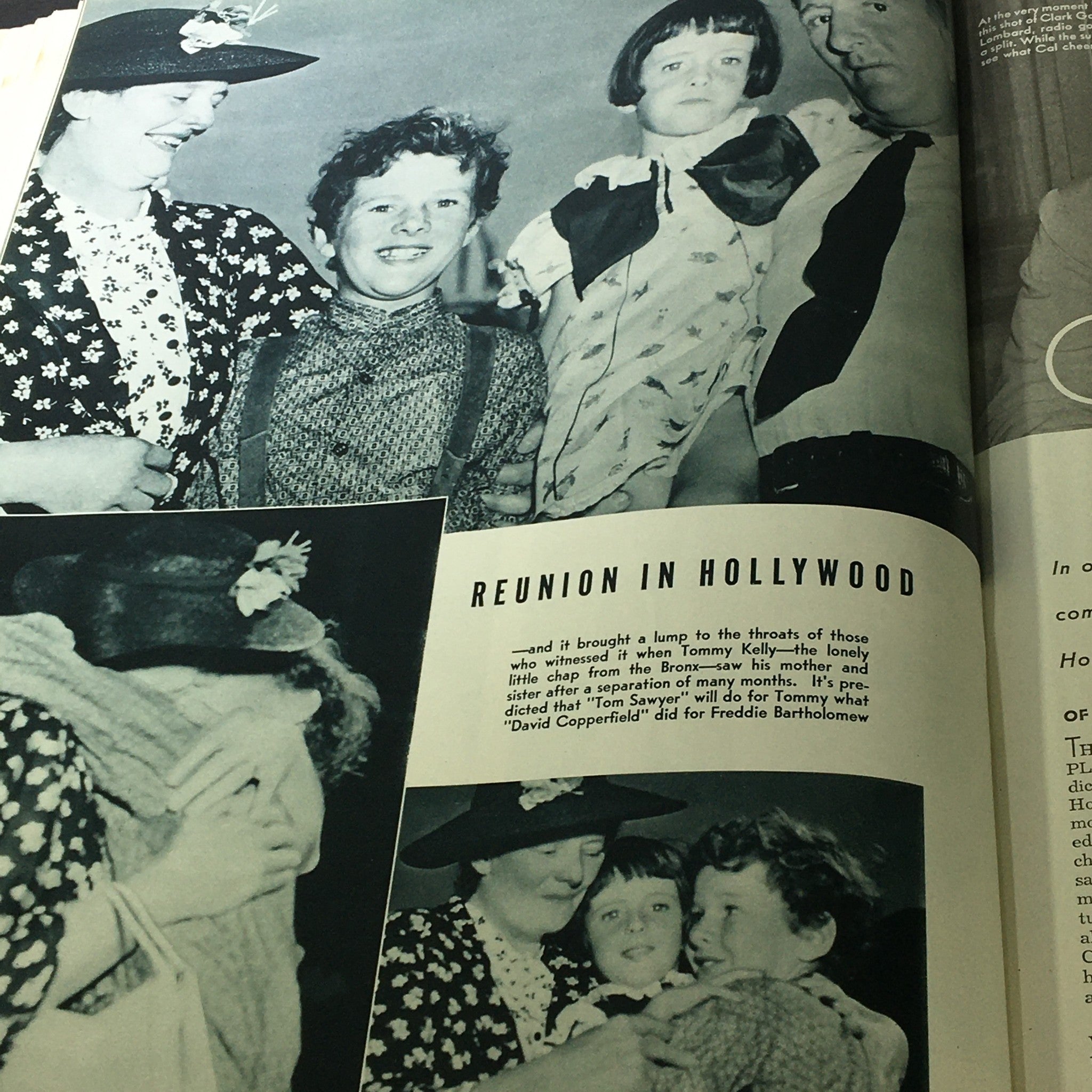 VTG Photoplay Magazine December 1937 - Reunion in Hollywood featuring children and their mothers, capturing nostalgic moments from the film industry.