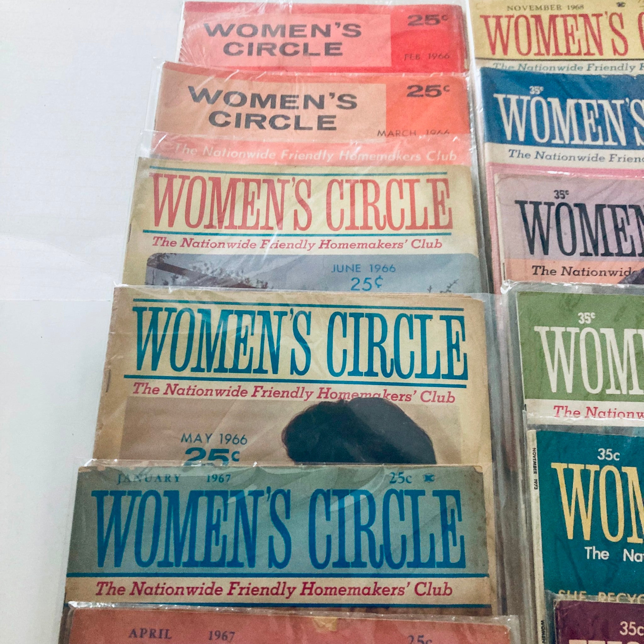 Lot of 28 1960s 1970s Women's Circle Friendly Homemakers' Club Magazine