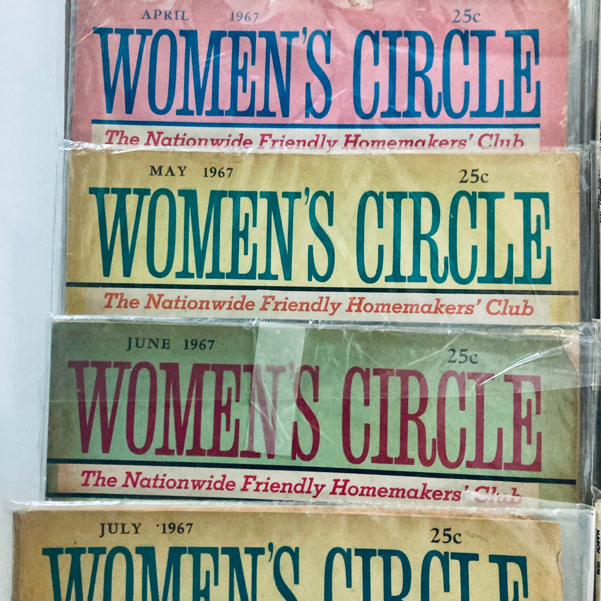 Lot of 28 1960s 1970s Women's Circle Friendly Homemakers' Club Magazine