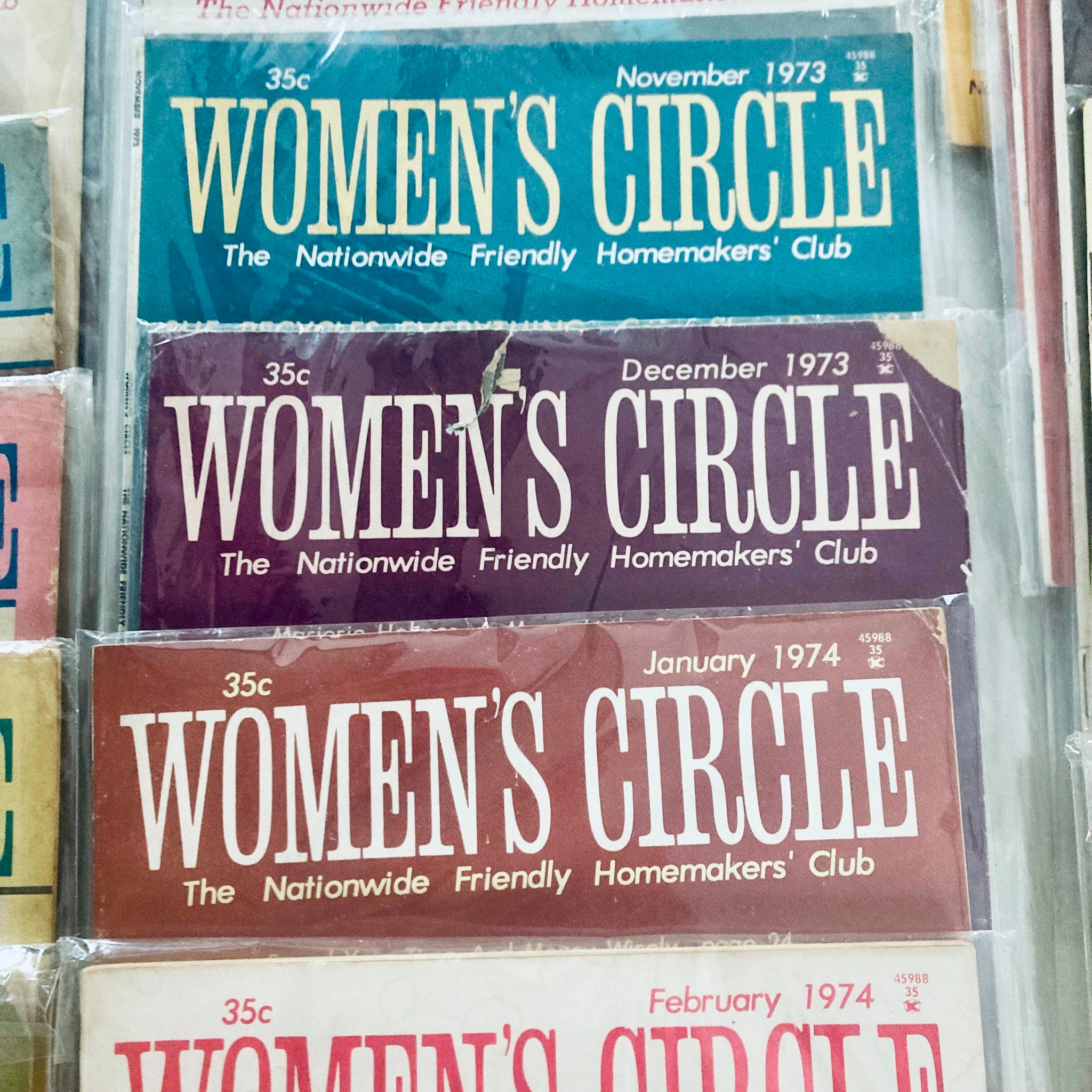 Lot of 28 1960s 1970s Women's Circle Friendly Homemakers' Club Magazine