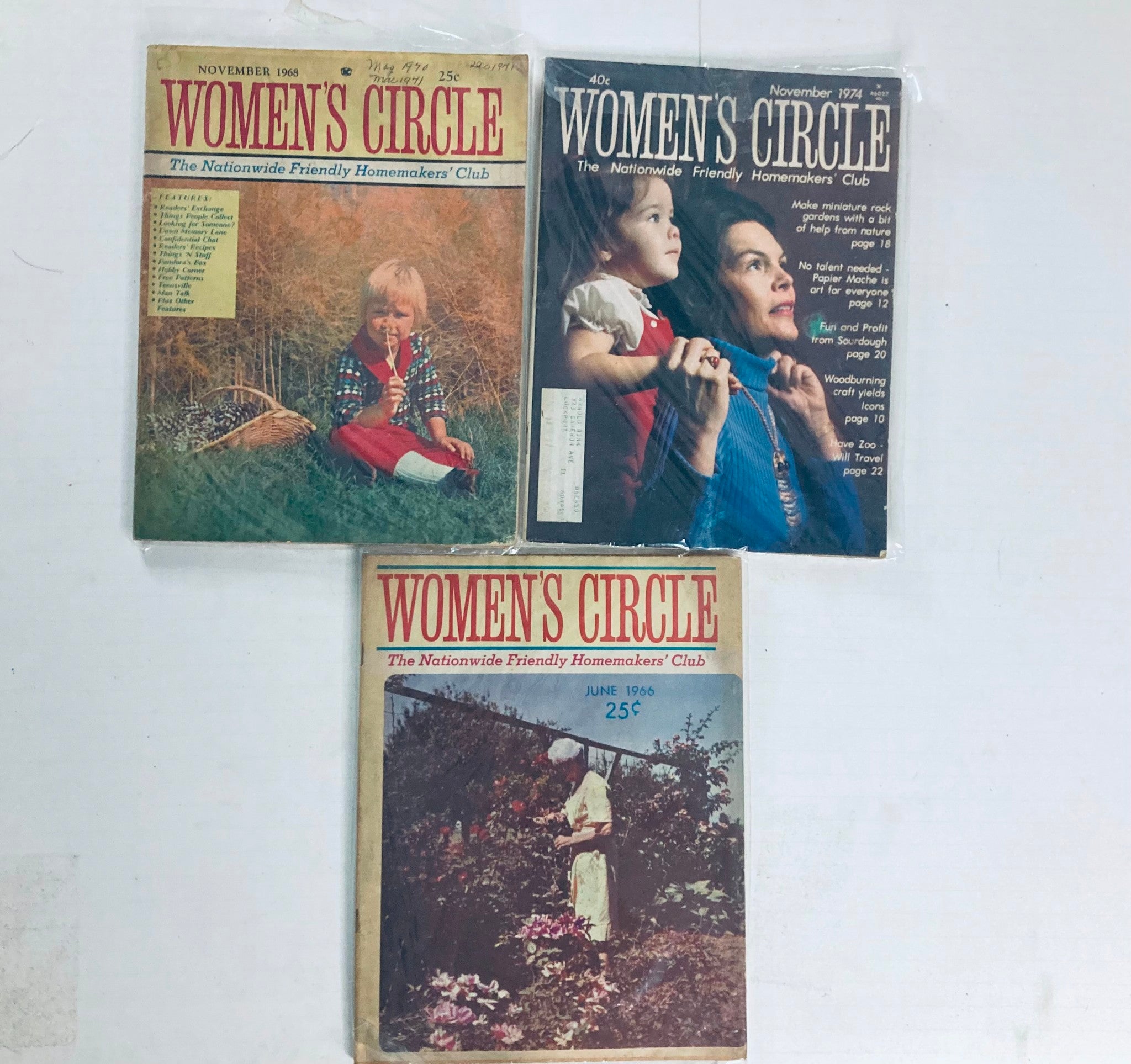 Lot of 27 1960s 1970s Women's Circle Friendly Homemakers' Club Magazine