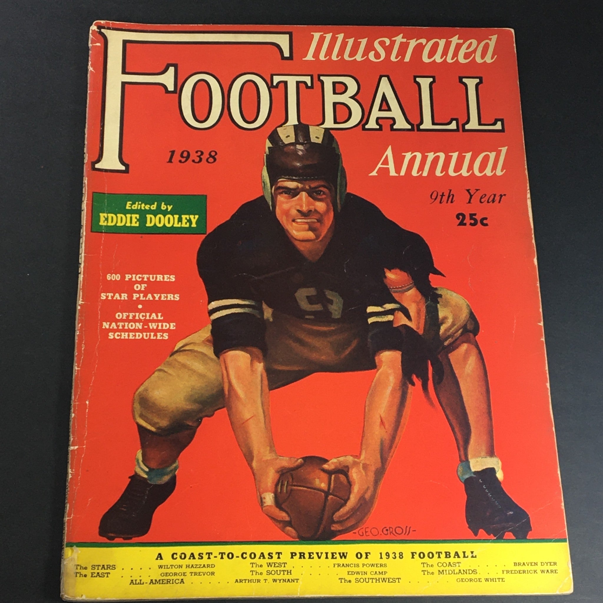 VTG Illustrated Football Annual Magazine 1938 - Wilton Hazzard, Newsstand