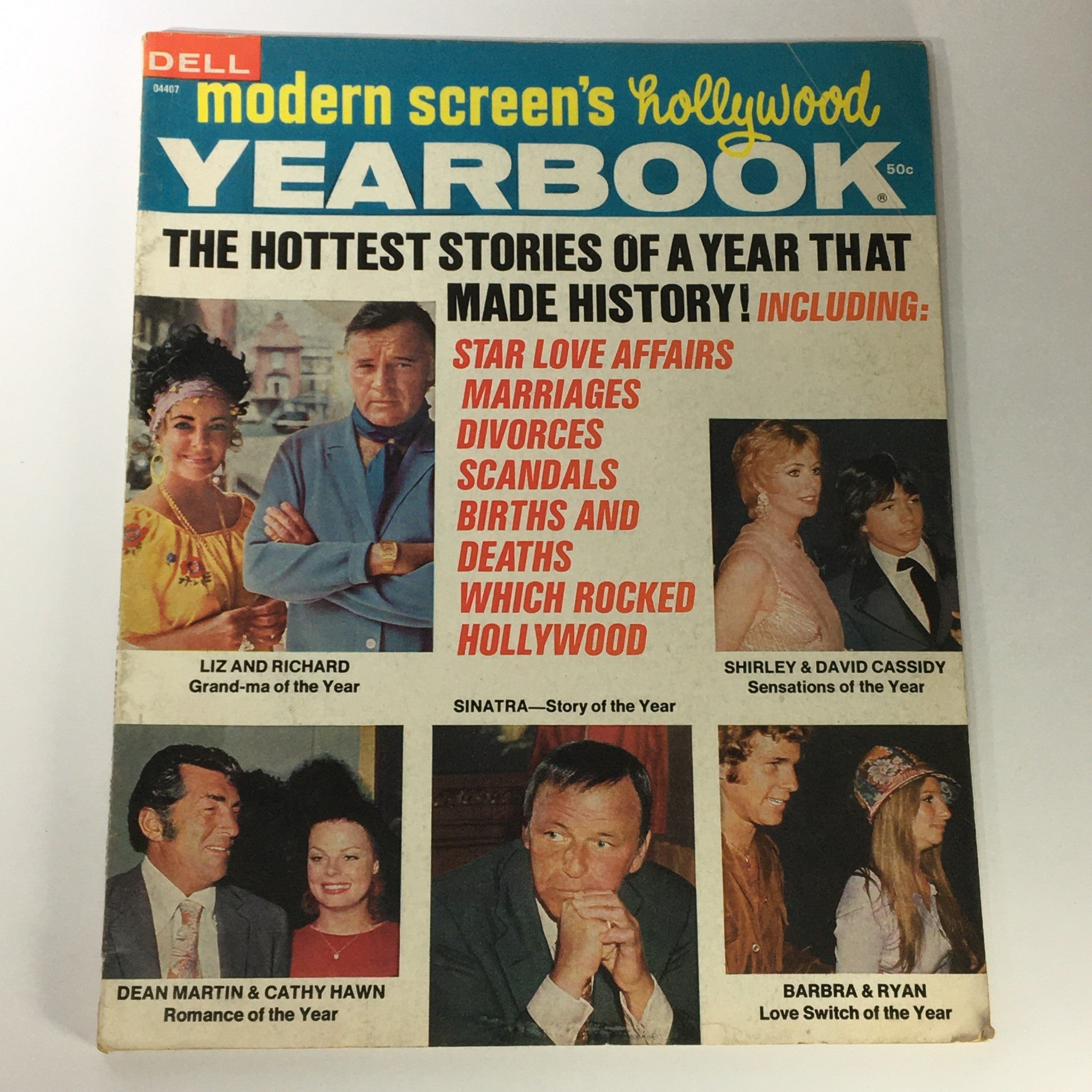 VTG Modern Screen Hollywood Yearbook #15 1972 Liz Taylor & Richard, Newsstand