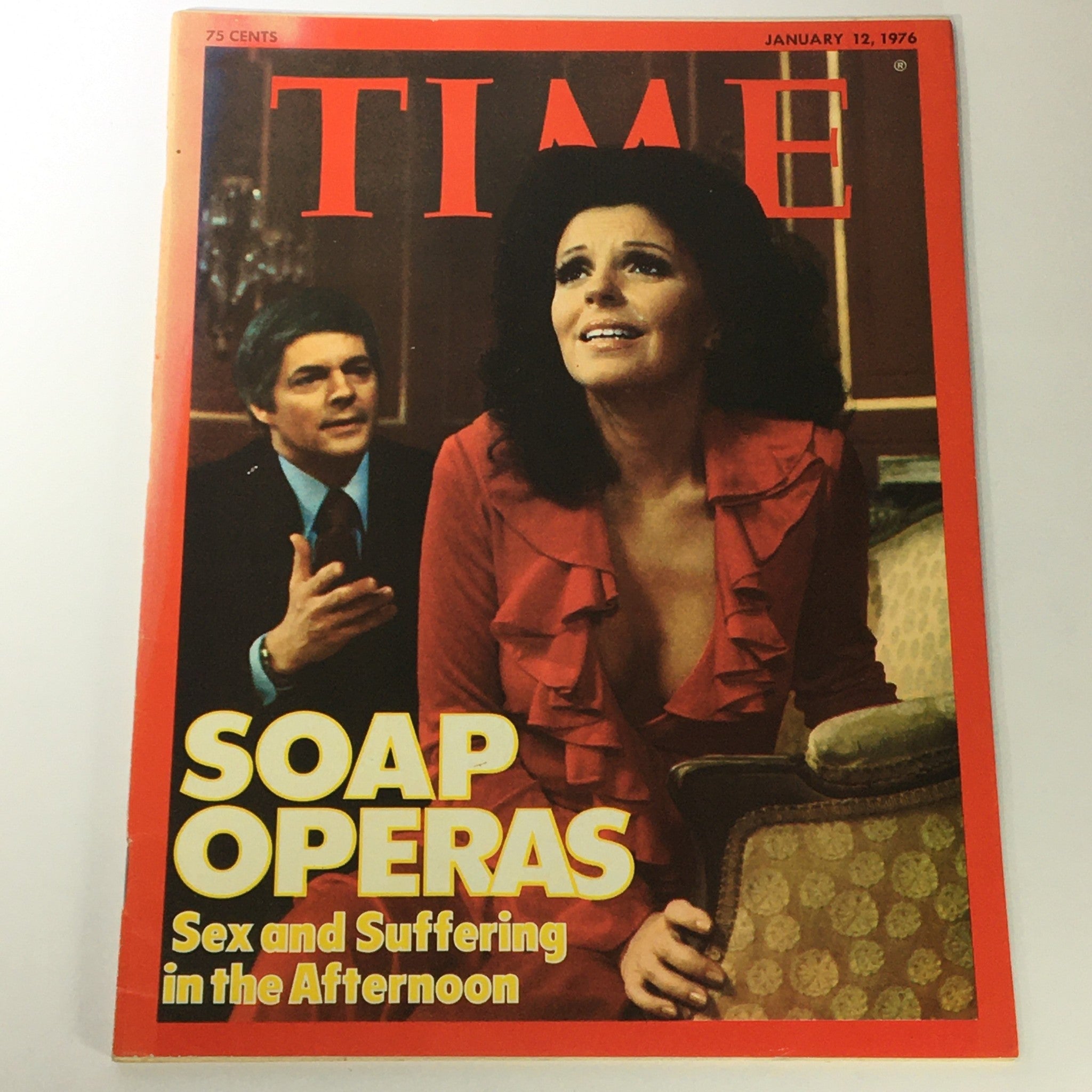 VTG Time Magazine January 12 1976 Soap Operas Sex & Suffering, Newsstand