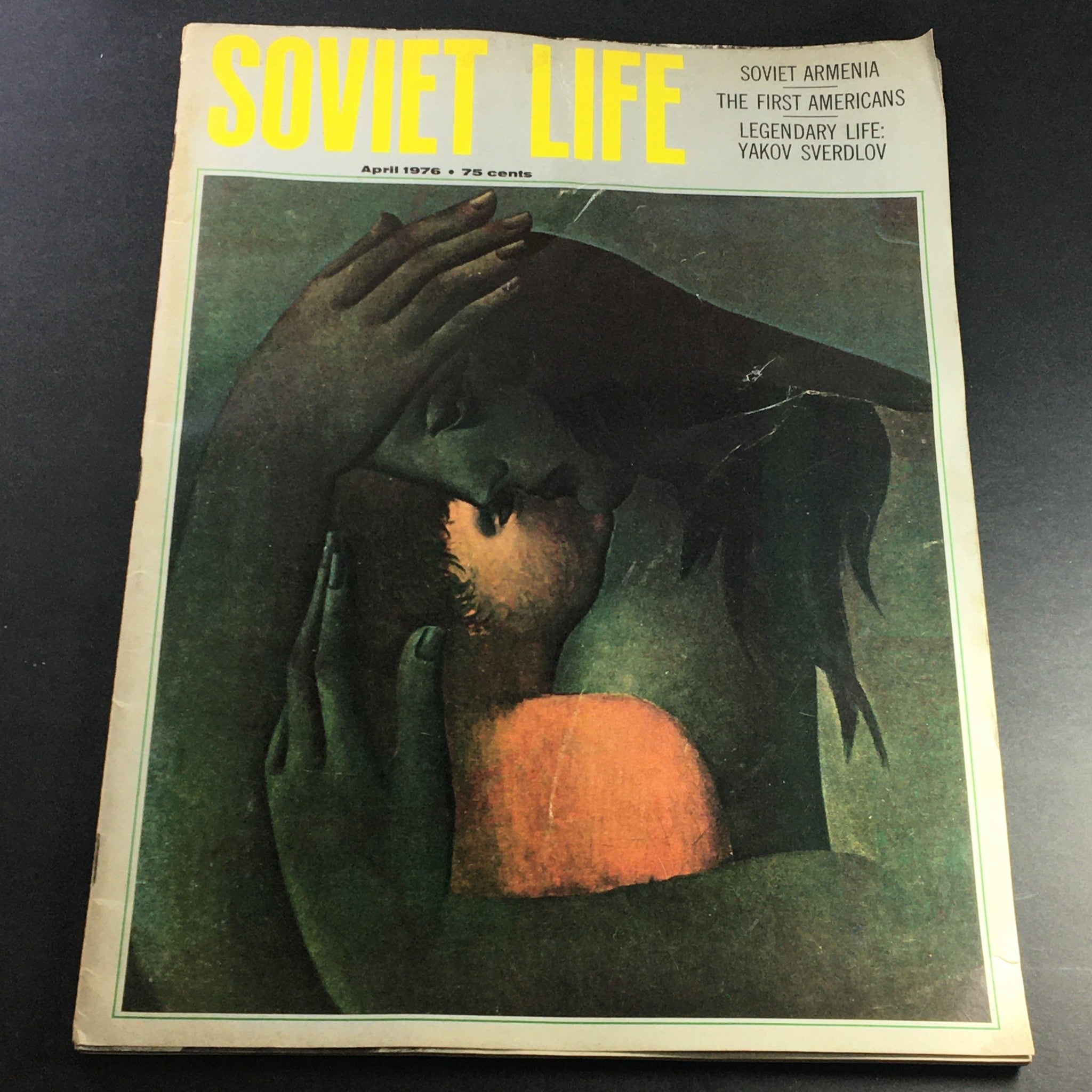 VTG Soviet Life Magazine April 1976 Soviet Armenia, First Americans, Newsstand