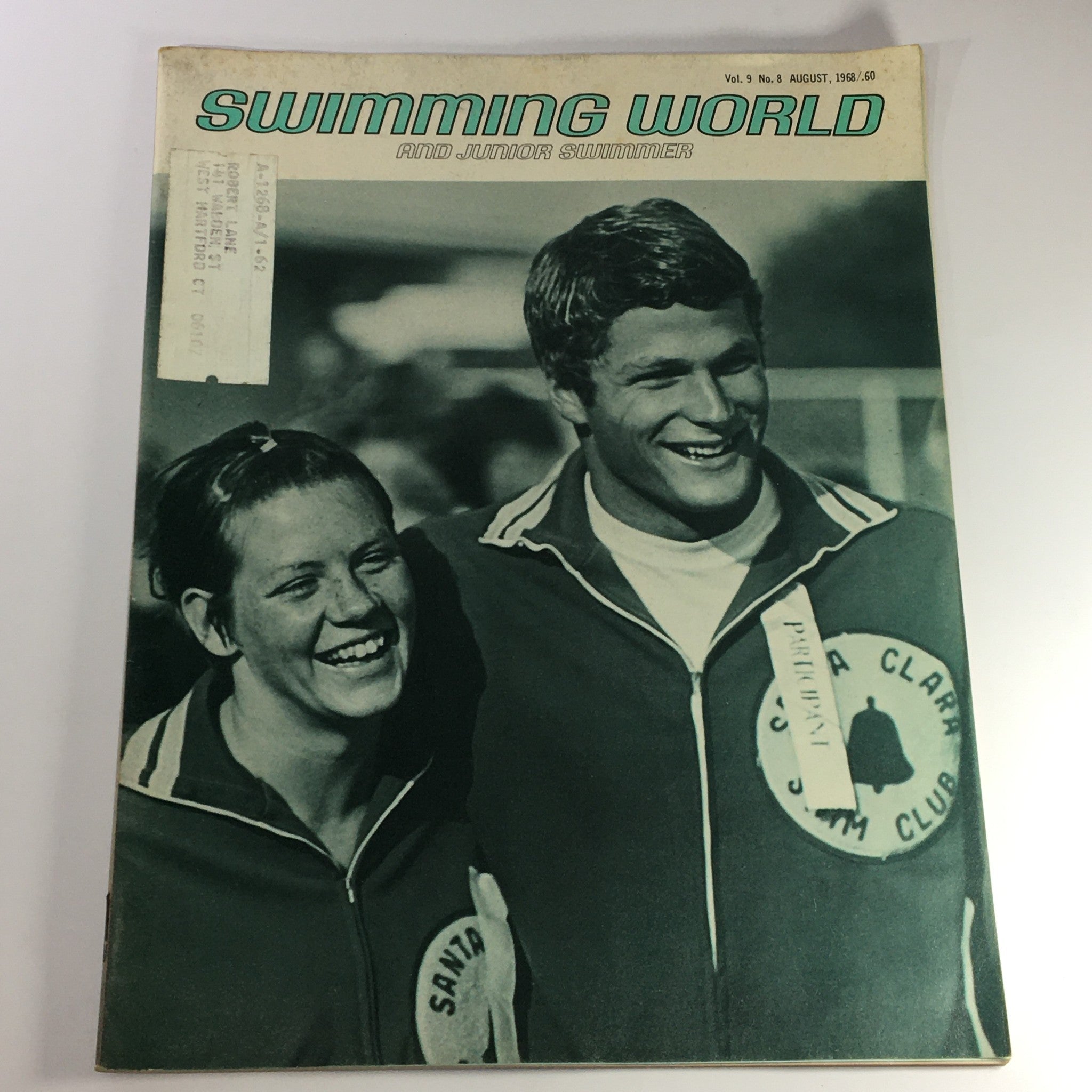 VTG Swimming World & Junior Swimmer August 1968 Vol 9 #8 The Gary Hall Swimming