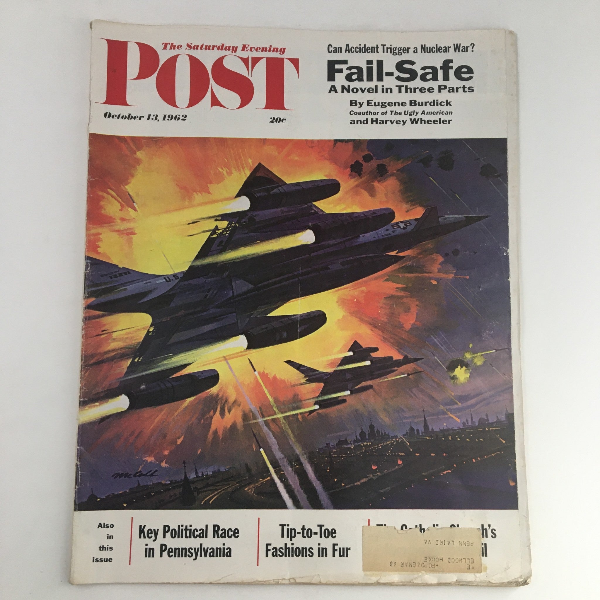 The Saturday Evening Post October 13 1962 Key Political Race in Pennsylvania