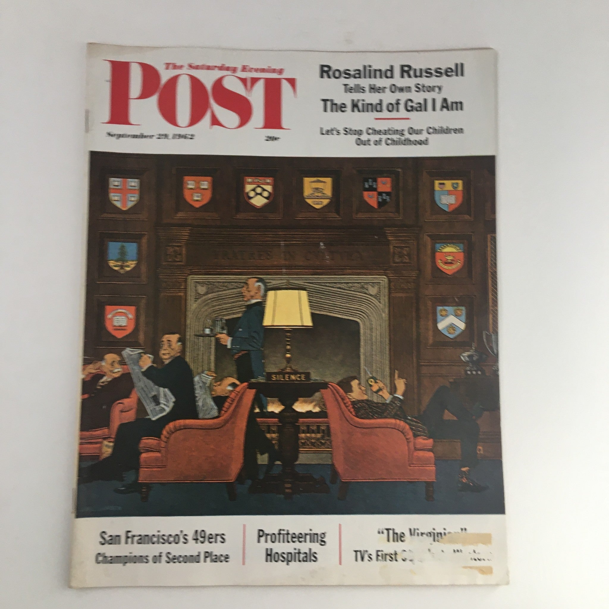 The Saturday Evening Post September 29 1962 Rosalind Russell Tells her Own Story