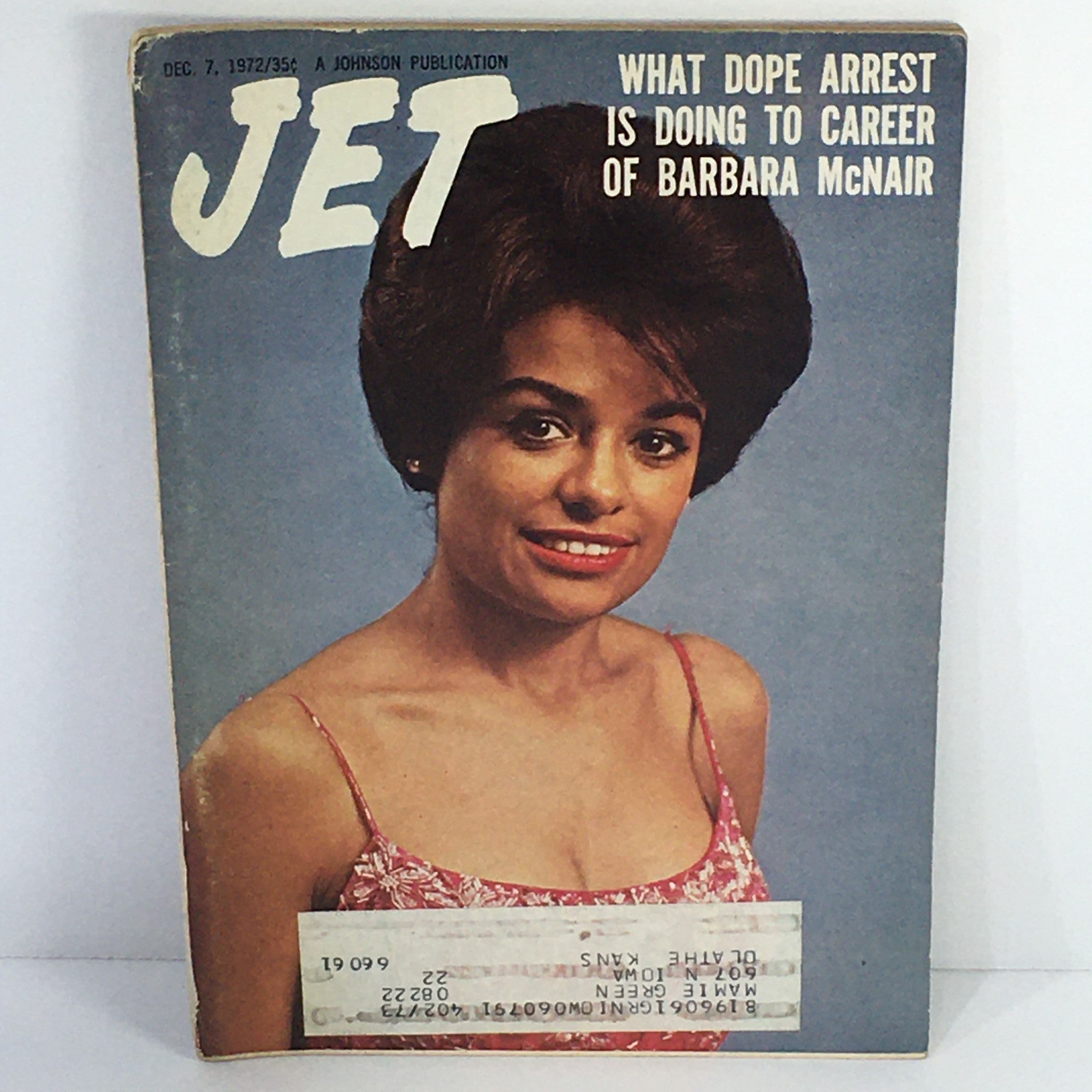 Jet Magazine: Dec 7 1972 - What Dope Arrest Is Doing To Career of Barbara McNair