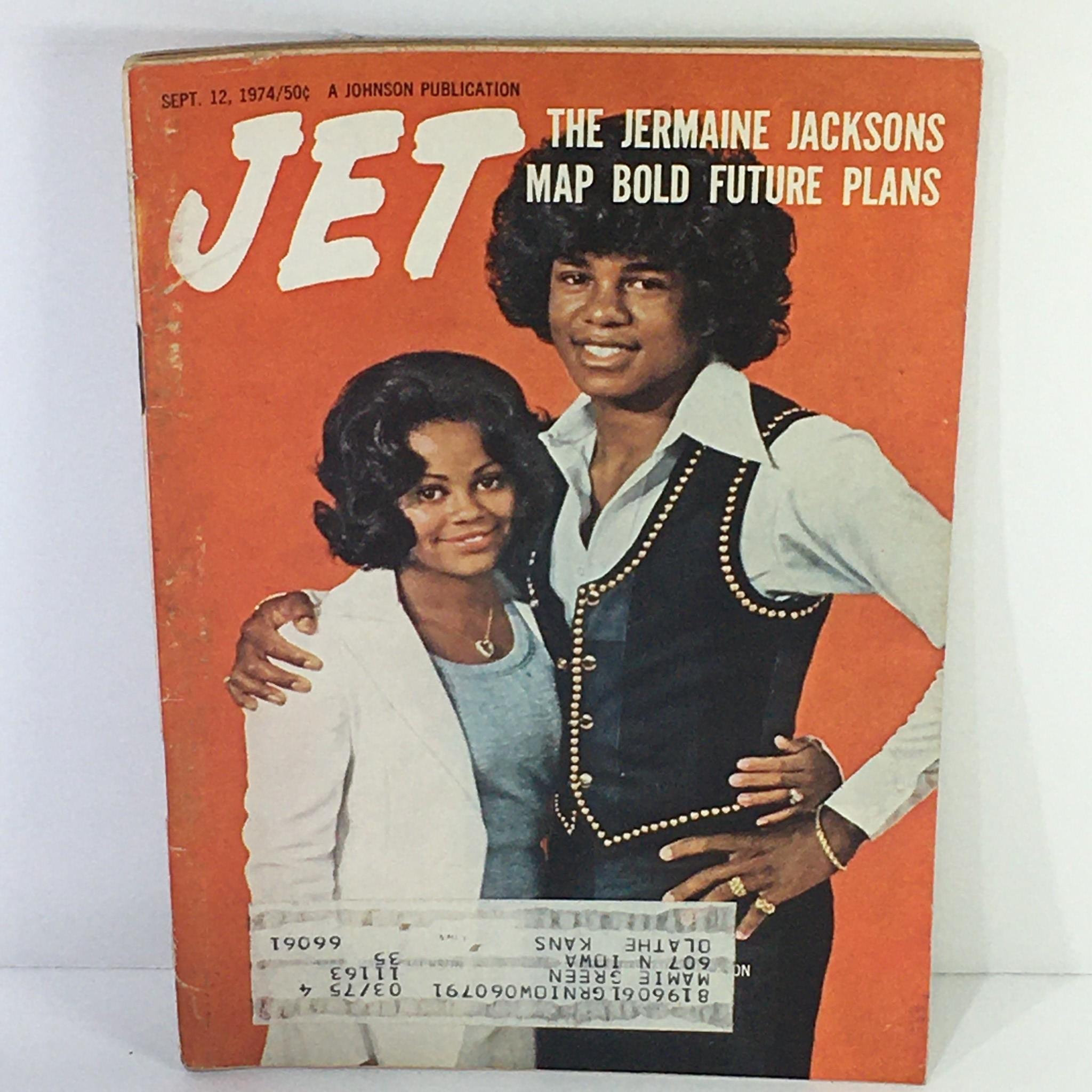 Jet Magazine: Sept 12 1974 - The Jermaine Jackson's Map Bold Future Plan