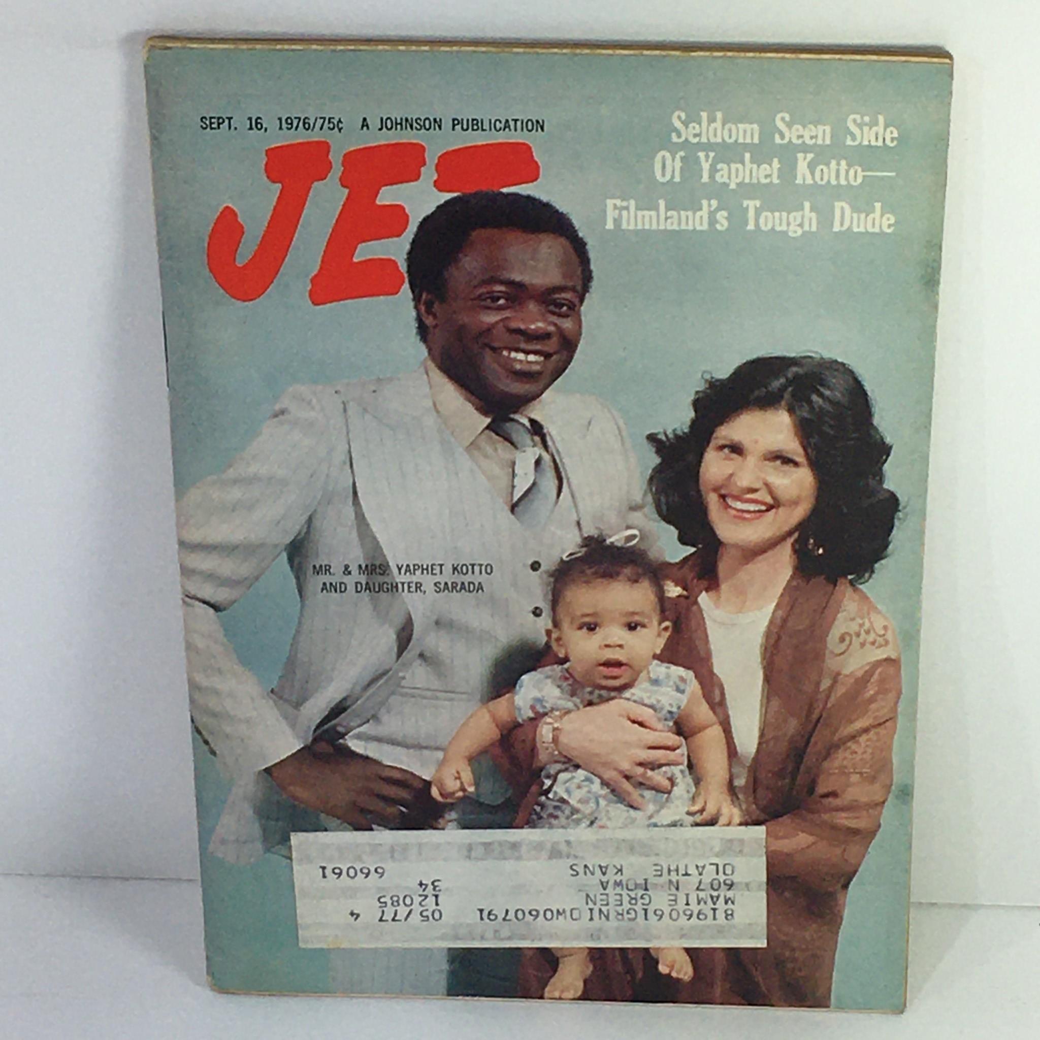 Jet Magazine: Sept 16 1976 - Seldom Seen Side Of Yaphet Kotto - Tough Dude