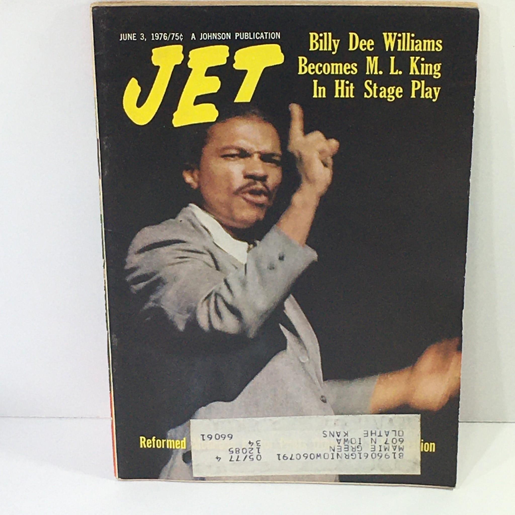 Jet Magazine: Jun 3 1976 - Billy Dee Williams Becomes ML King In Hit Stage Play