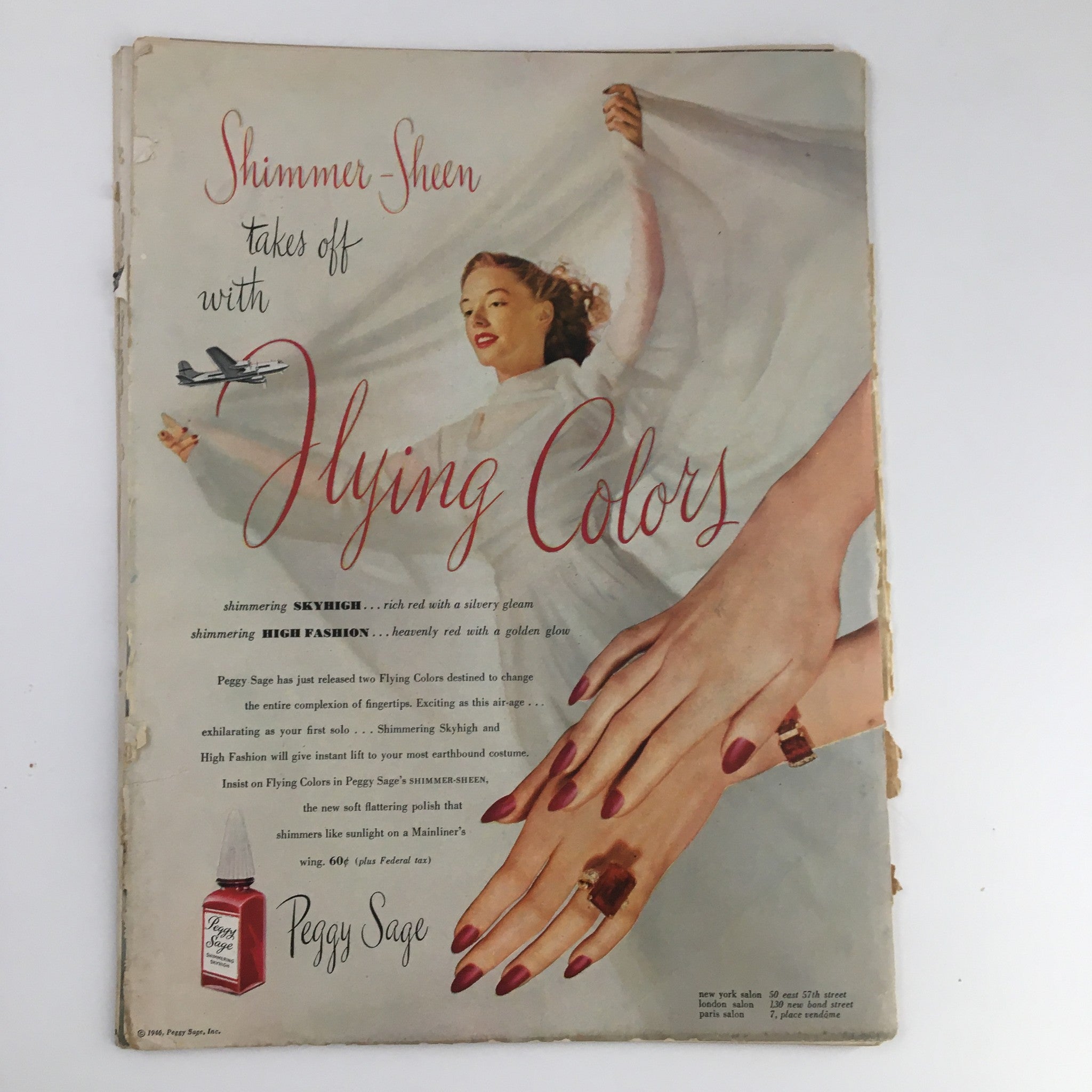 VTG Vogue Magazine March 15 1946 The Fresh Air Fashions No Label