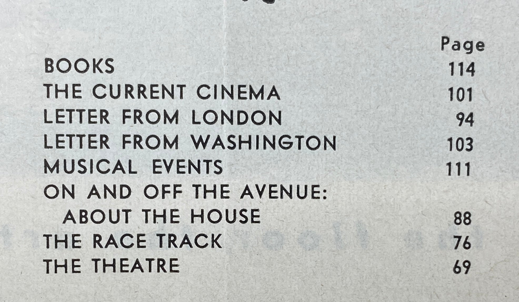 The New Yorker Complete Magazine February 2, 1963 features an editorial index including sections like Books, The Current Cinema, and Music Events.