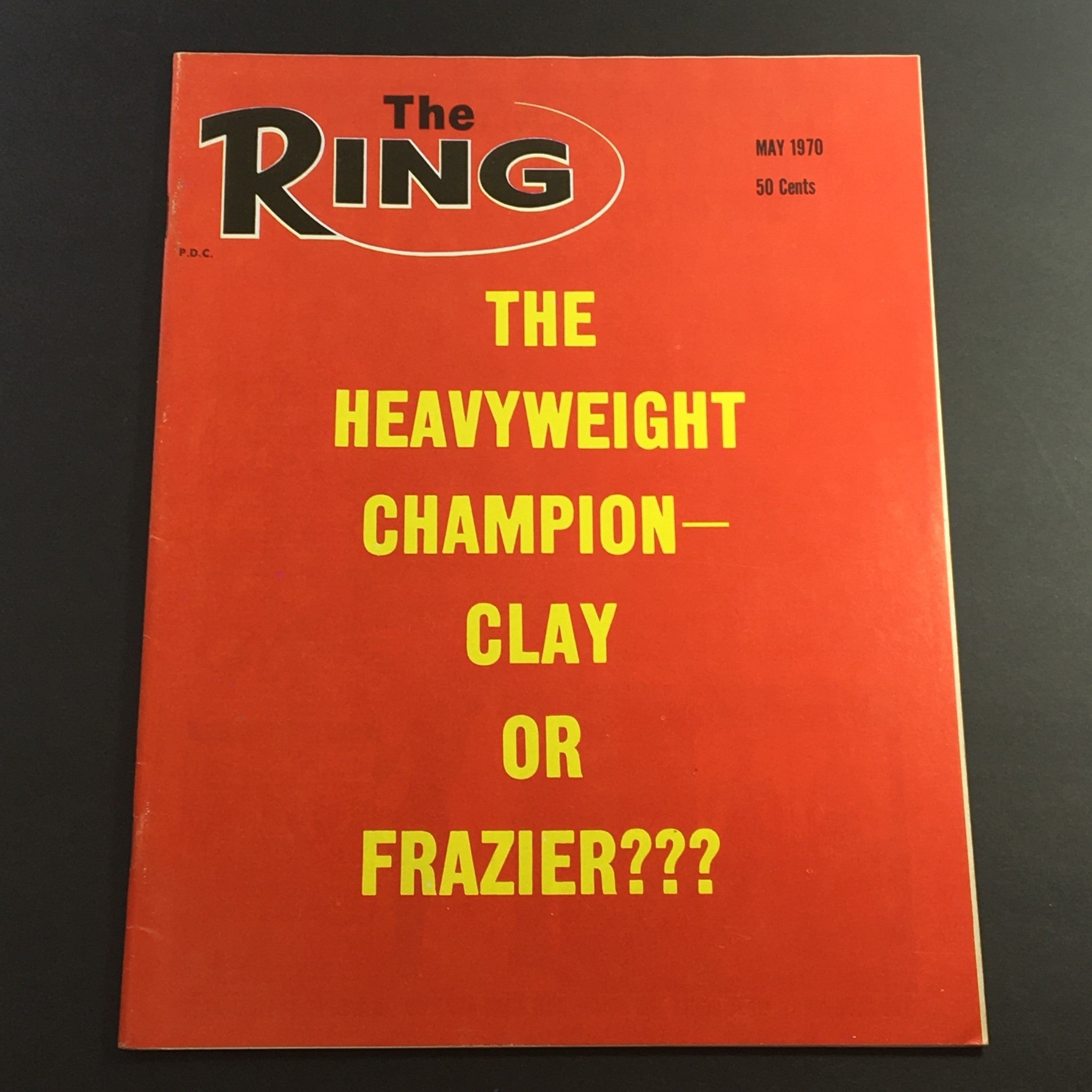 VTG The Ring Magazine May 1970 Vol XLIX #4 Muhammad Ali, Joe Frazier, Newsstand