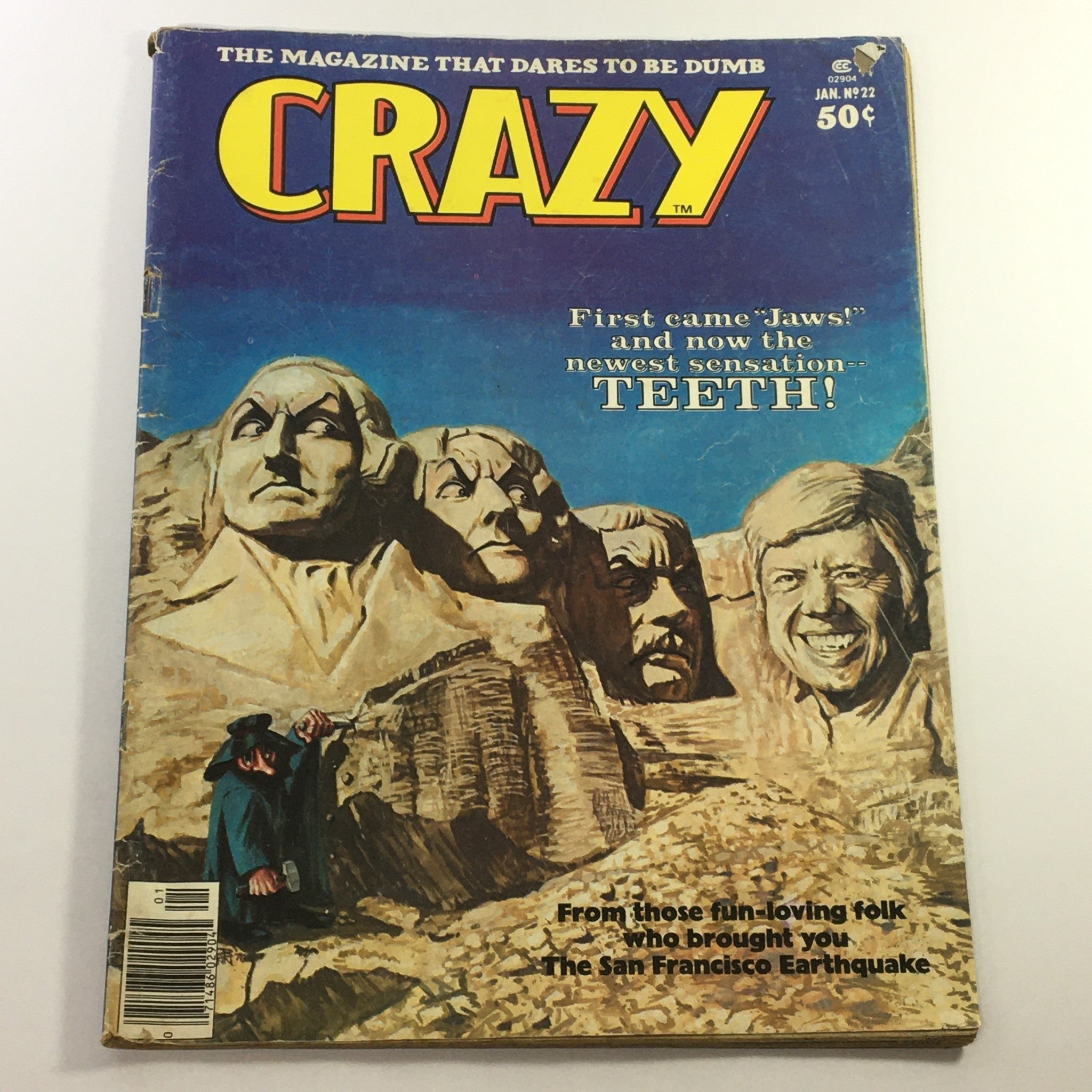 VTG Stan Lee Crazy Magazine January 1977 #22 Baloney Miller, Doggie D Newsstand