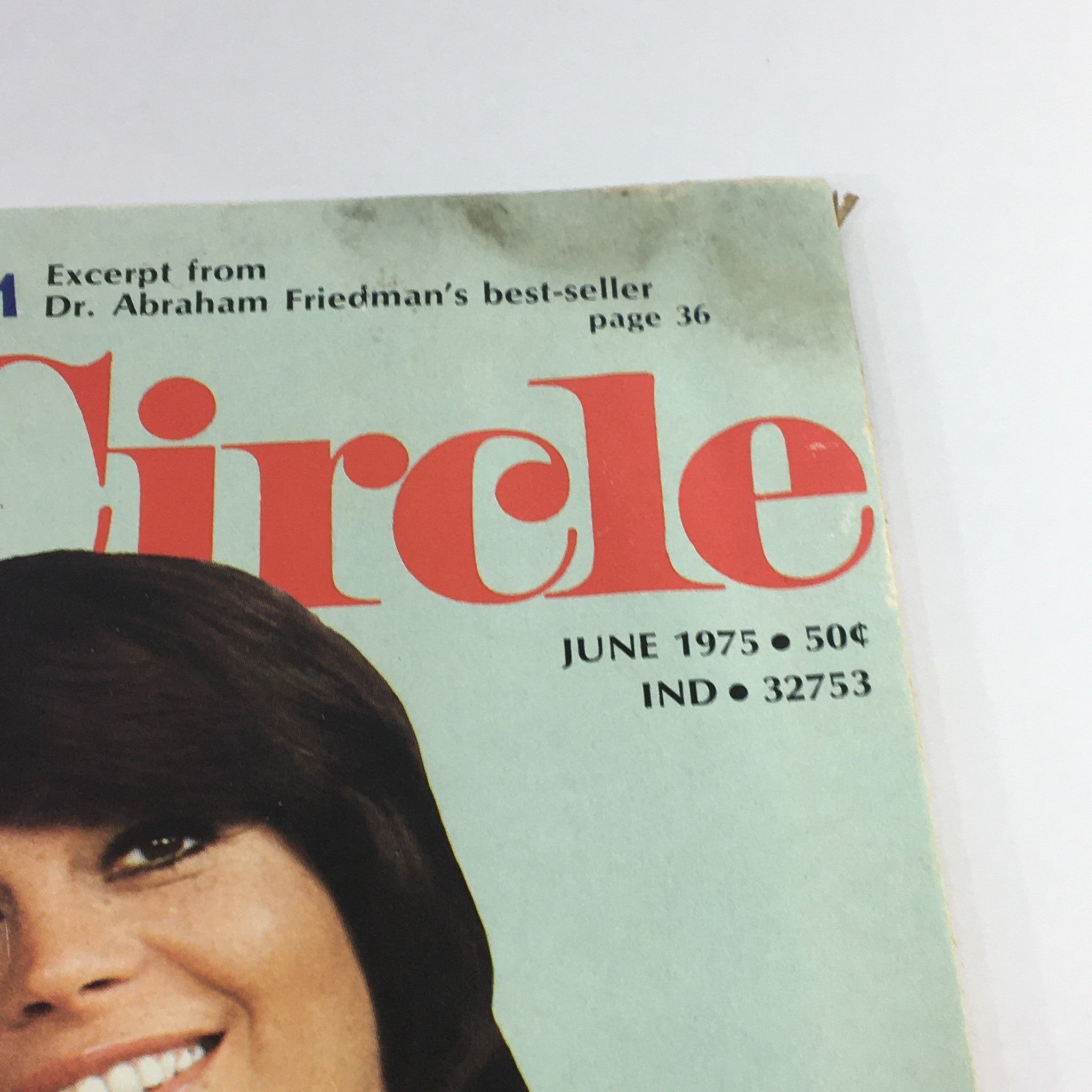 Close-up of the title section from VTG Lady's Circle Magazine June 1975, showing the vintage design and publication details.