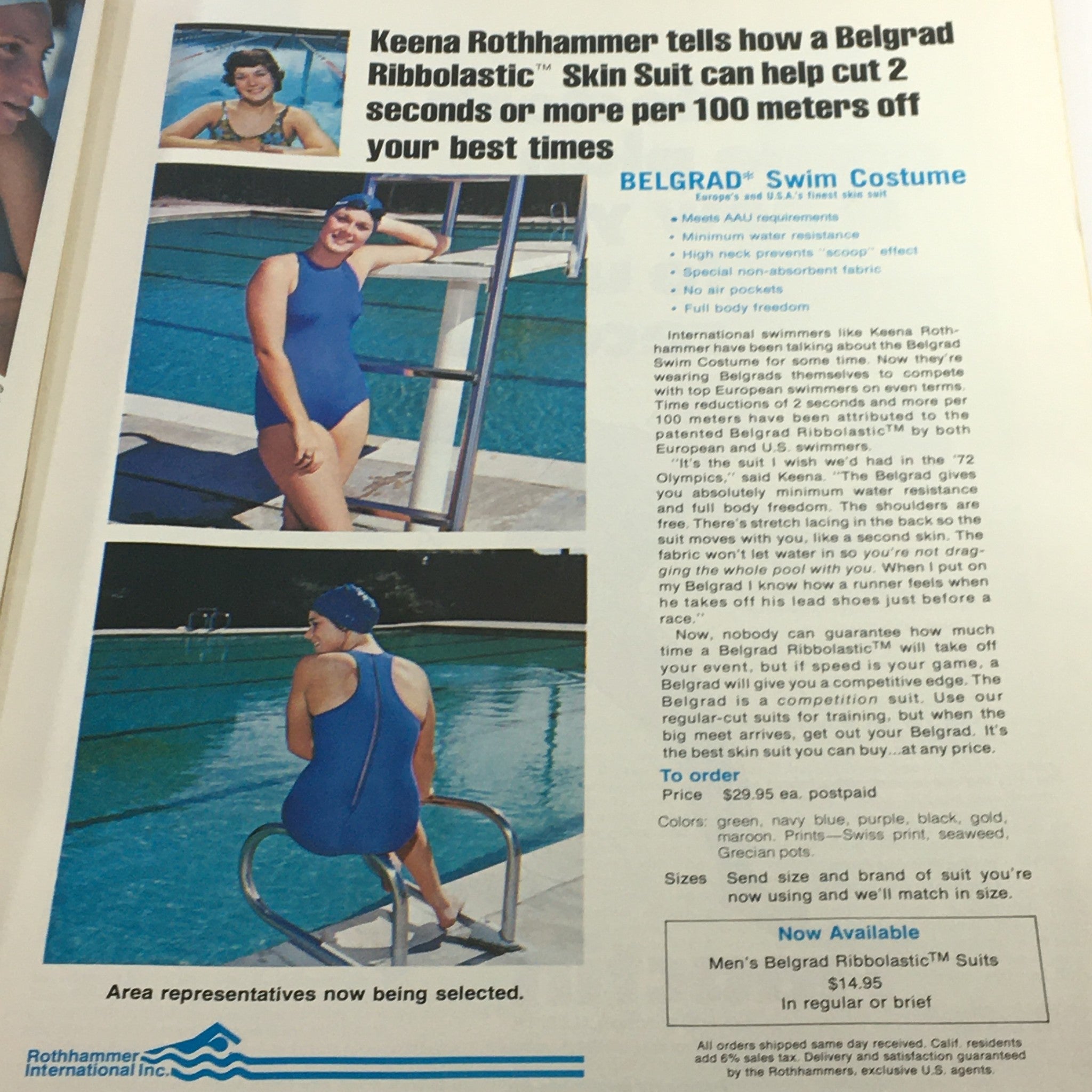 VTG Swimming World Magazine August 1974 Vol 15 #8 Heather Greenwood, Newsstand