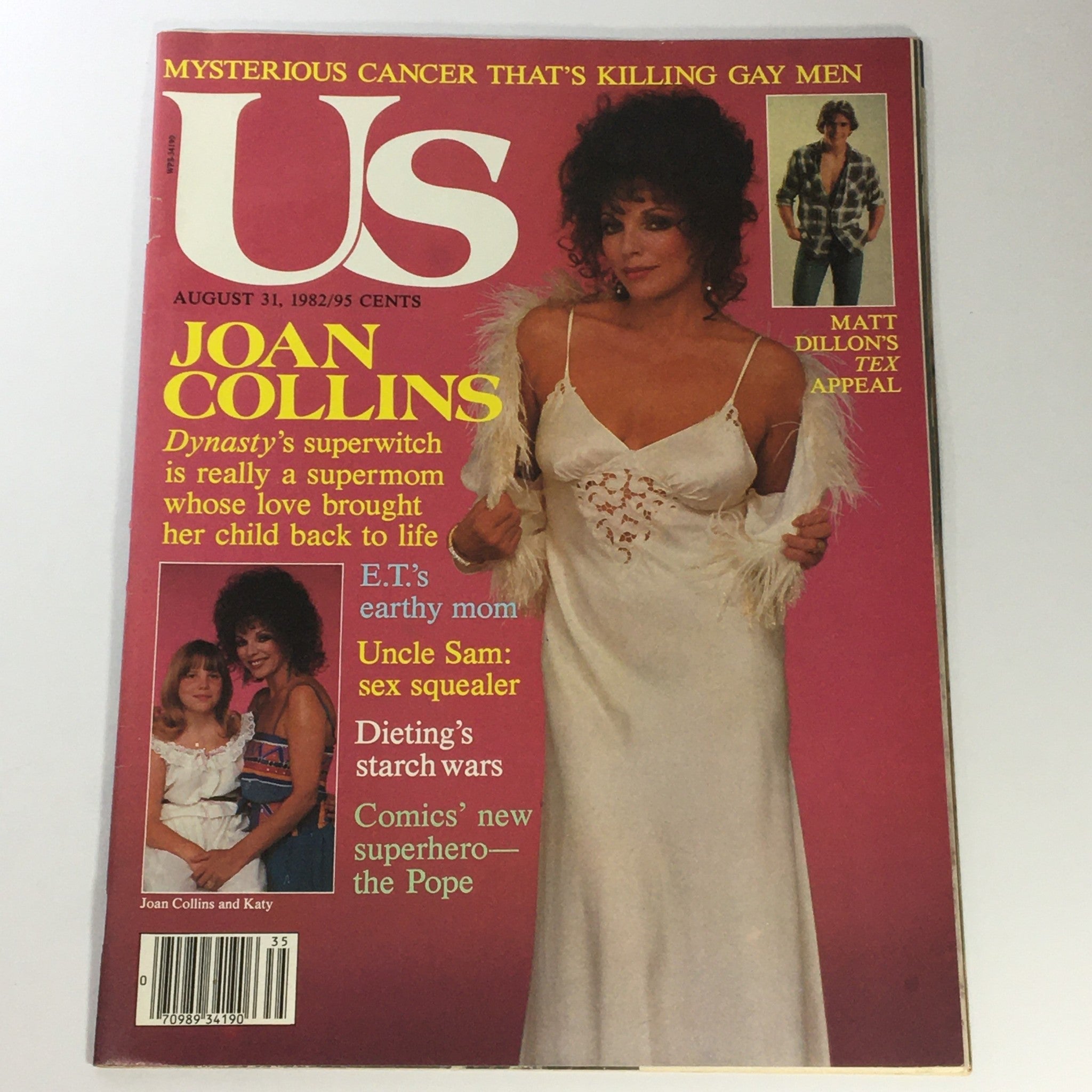 VTG Us Magazine August 31 1982 Joan Collins & Daughter Katy Collins, Newsstand