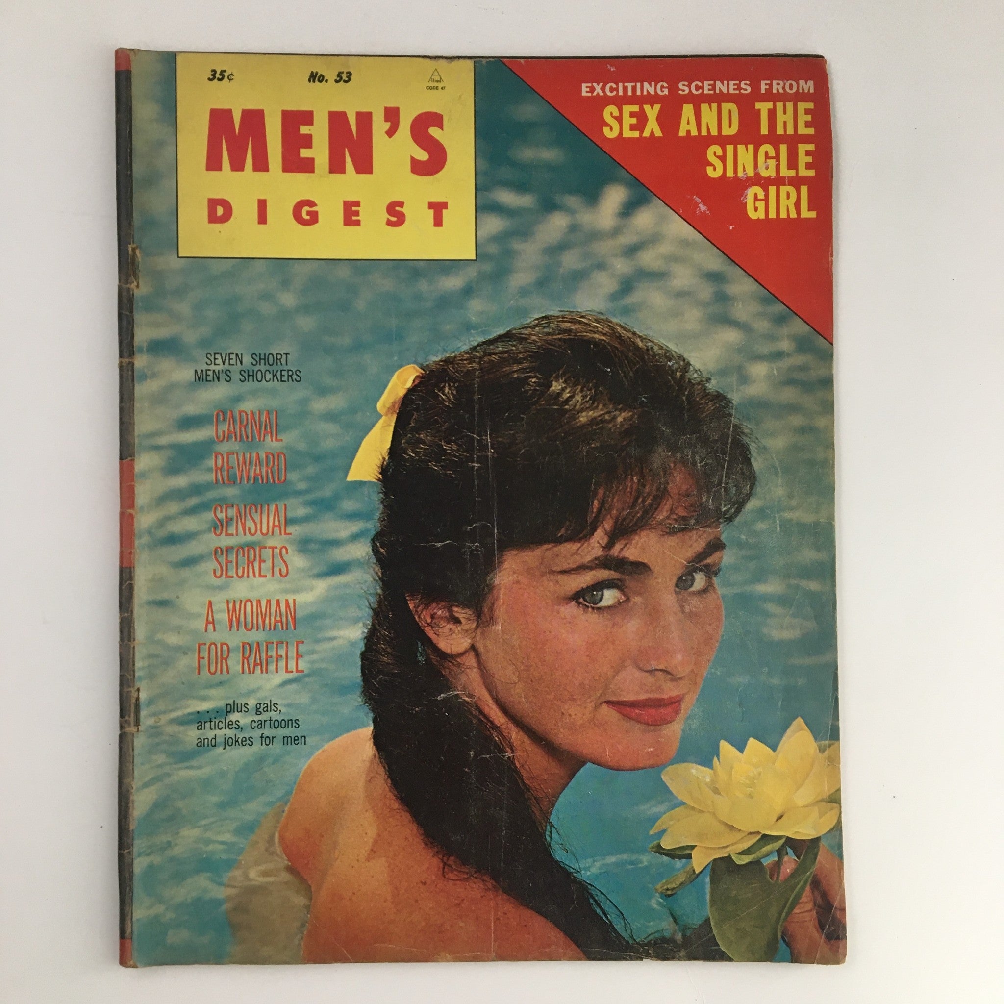 Men's Digest Magazine July 1964 Carnal Reward & A Woman for Raffle No Label