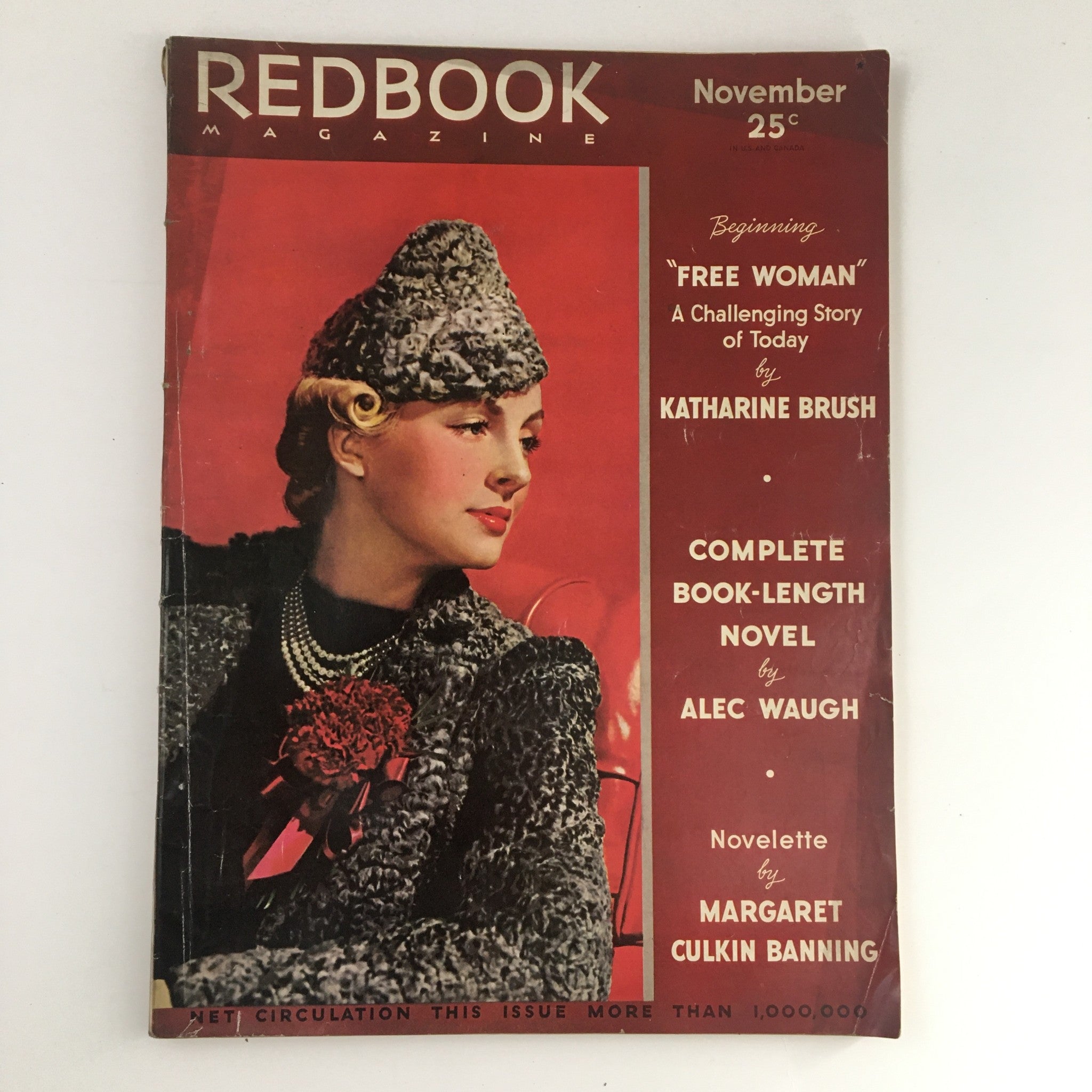 VTG Redbook Magazine November 1936 Free Woman A Challenging Story Today No Label