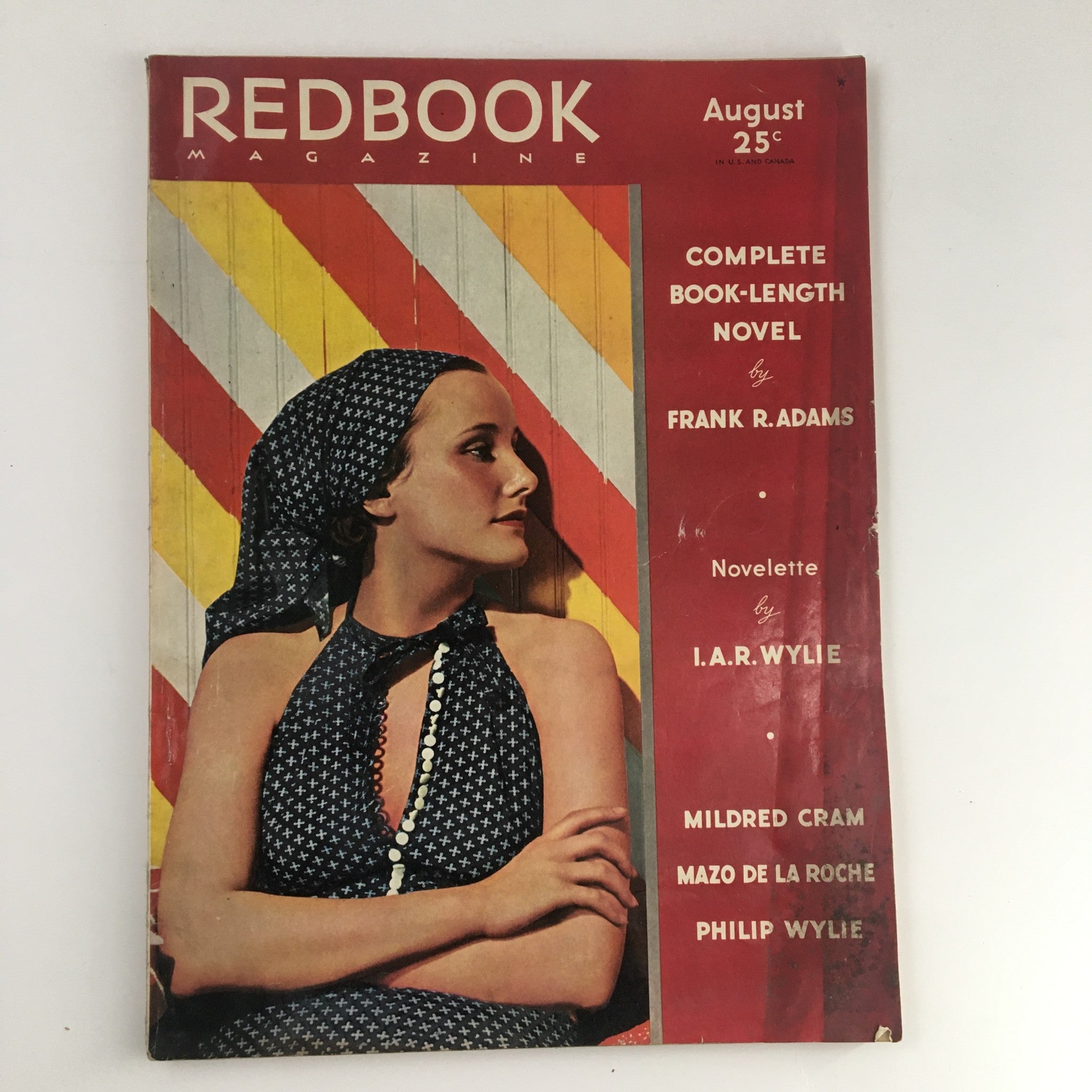 VTG Redbook Magazine August 1936 Should A Wife Surrender to Any Rival No Label