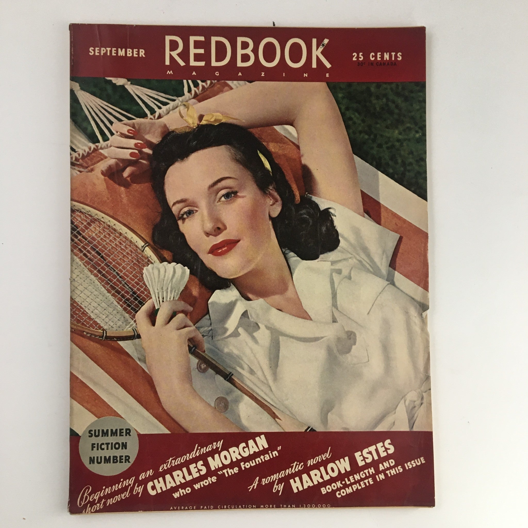 VTG Redbook Magazine September 1941 Posed by Miss Katheryn Hernan No Label