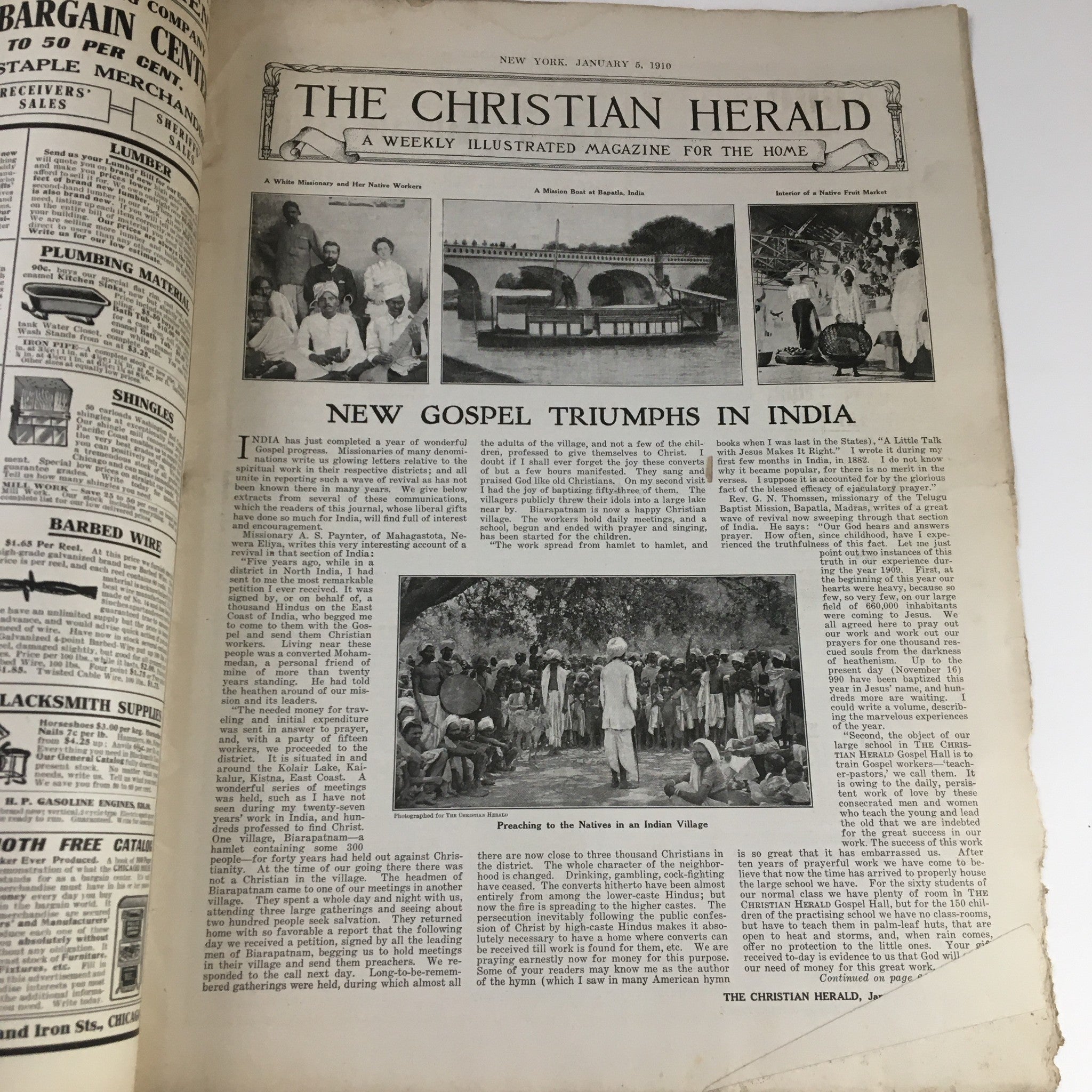 Christian Herald Magazine January 5 1910 Appointed Diplomatic Representatives