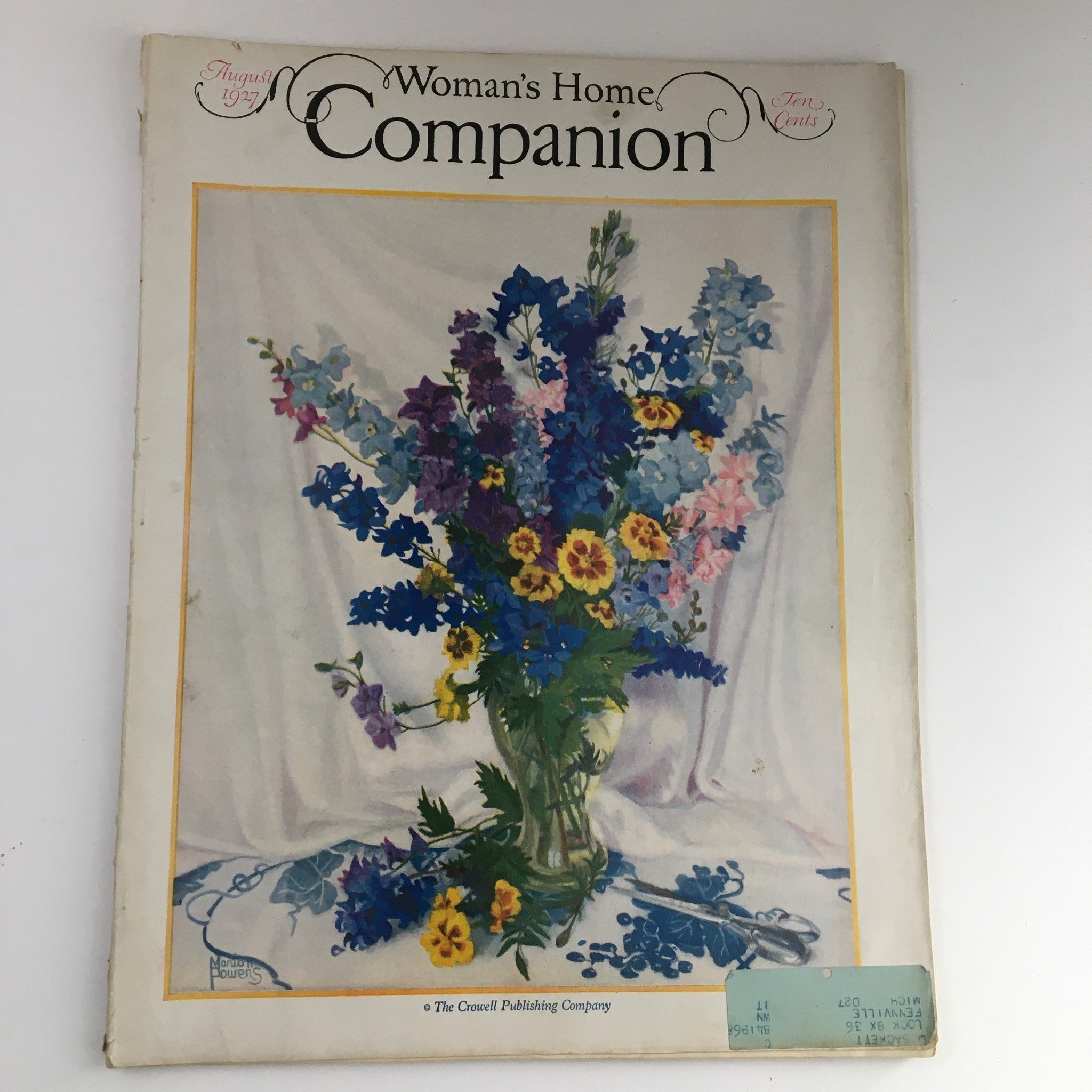 VTG Woman's Home Companion August 1927 The Bugles in the Night Part 1