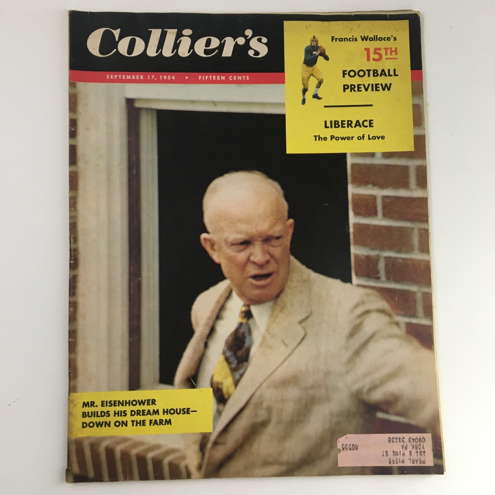 VTG Collier's Magazine September 17 1954 Mr. Dwight Eisenhower & Francis Wallace