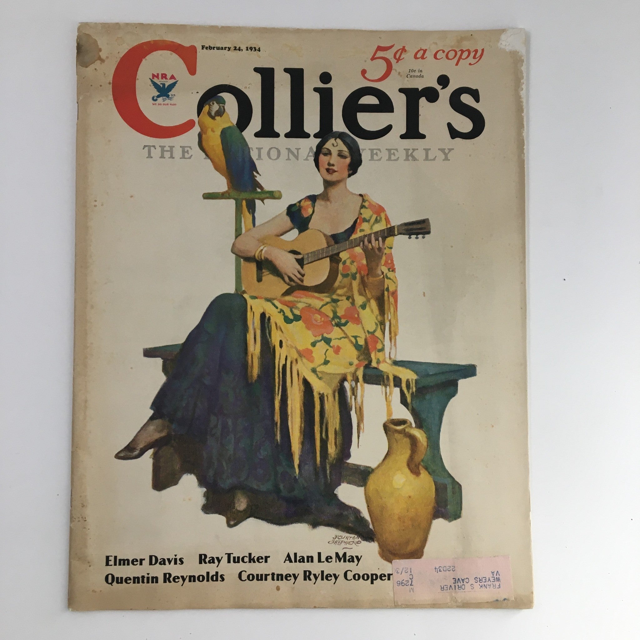 VTG Collier's Magazine February 24 1934 Elmer Davis & Courtney Ryley Cooper