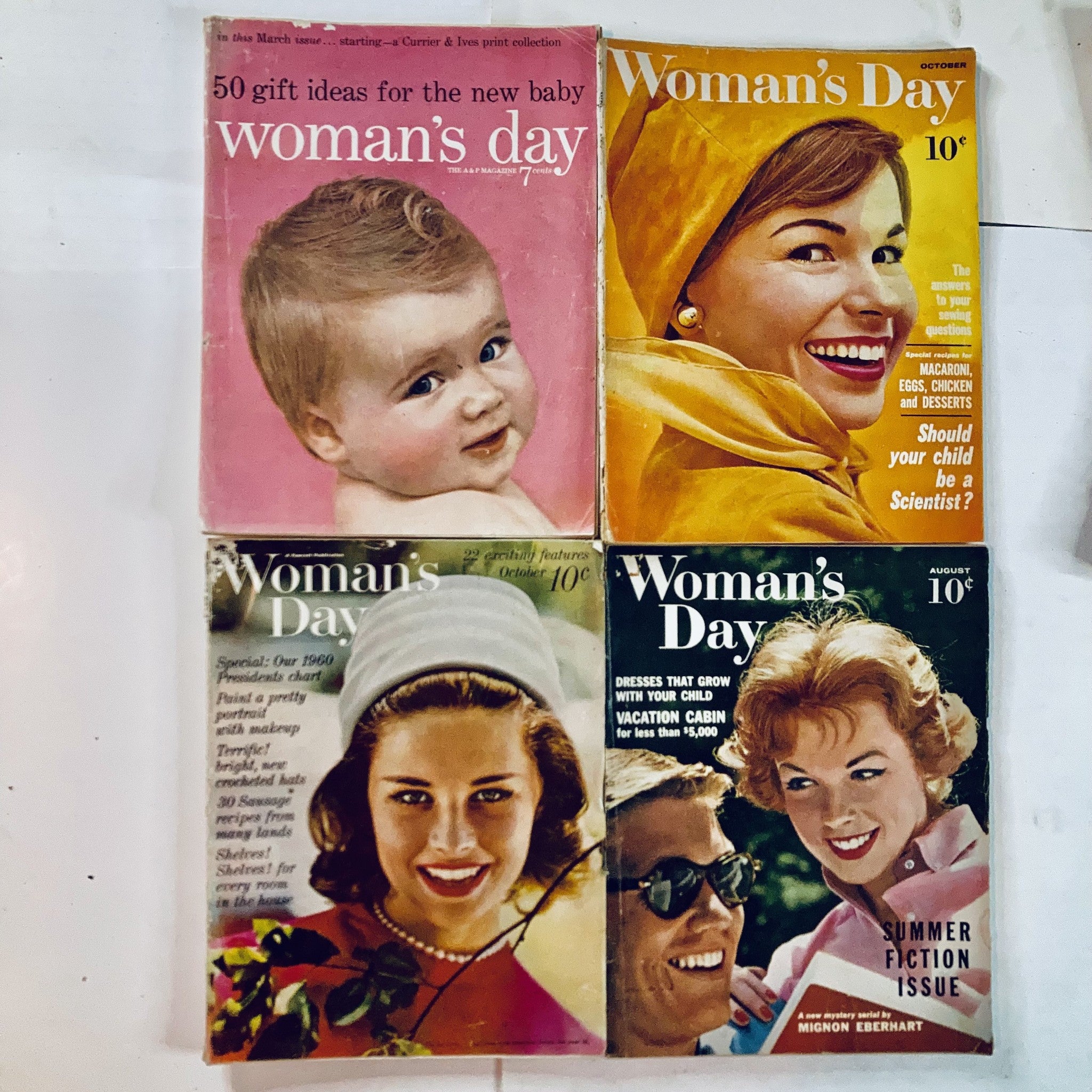 Lot of 12 1950s 1960s Woman's Day American Women's Monthly Magazine