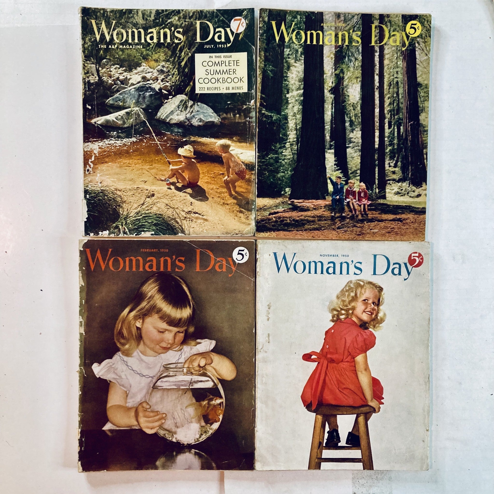 Lot of 12 1950s 1960s Woman's Day American Women's Monthly Magazine