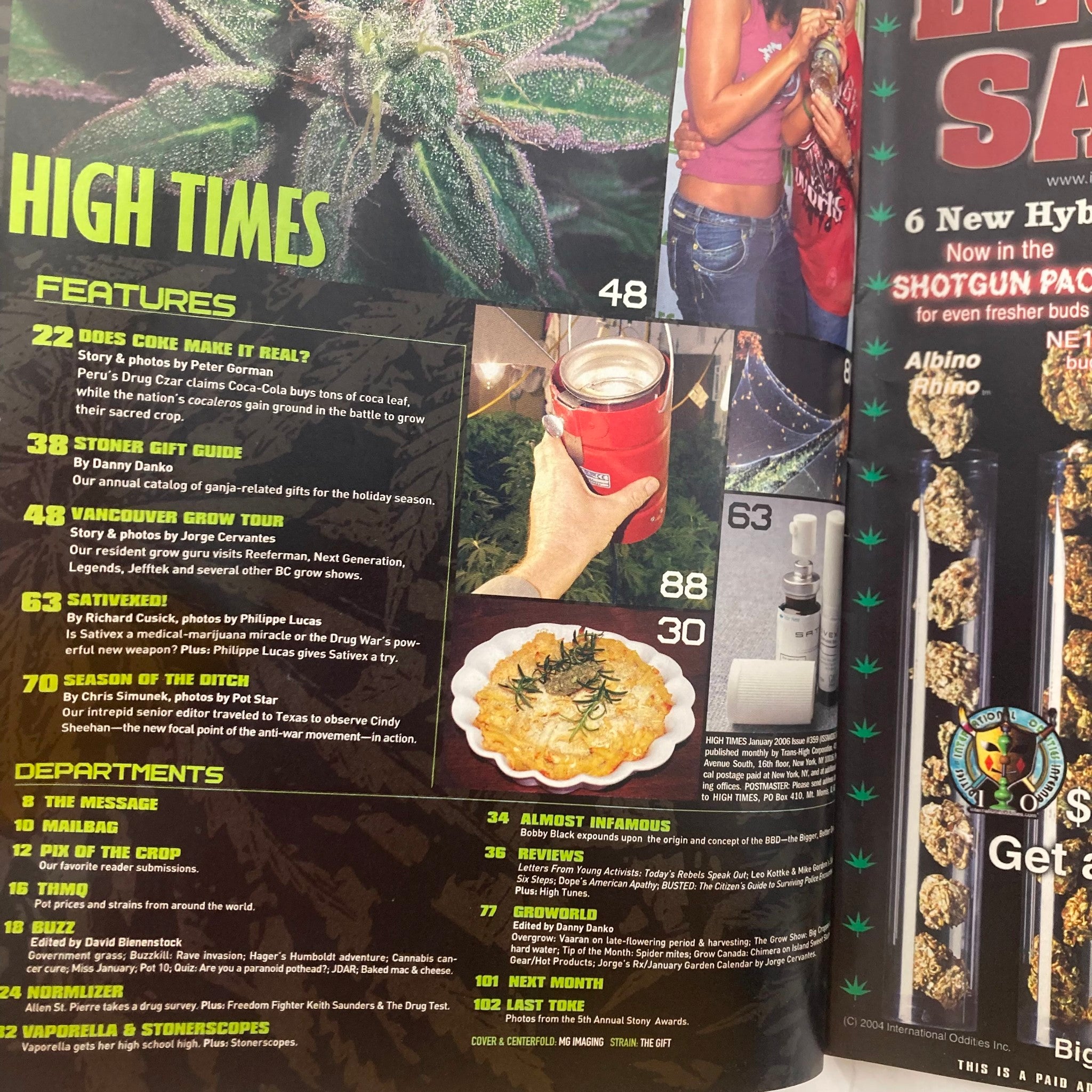 High Times Magazine January 2006 Jorge Cervantes Grow No Label