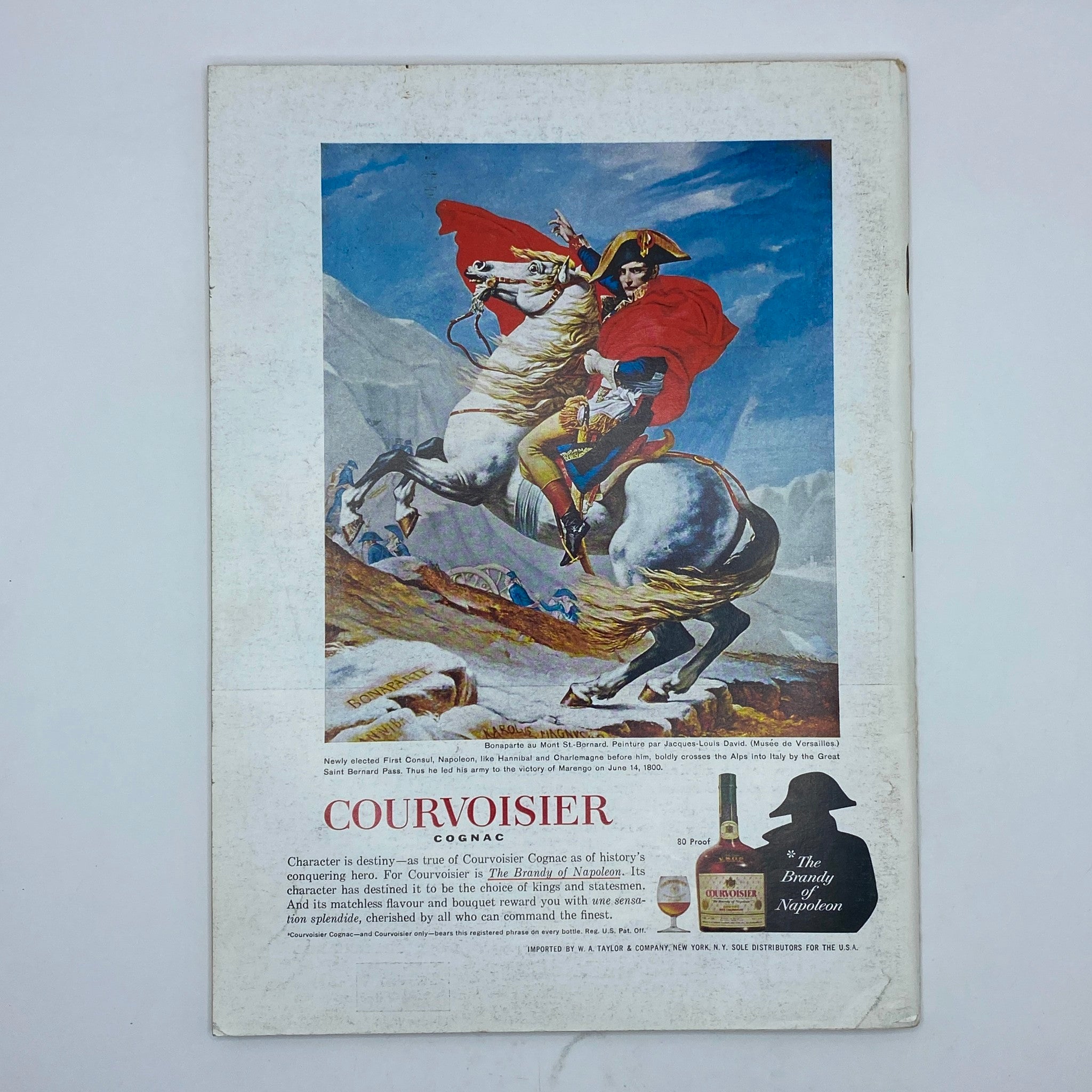 The New Yorker Complete Magazine May 24, 1969 featuring a Charles Saxon cover with an illustration of Napoleon on horseback, promoting Courvoisier Cognac.