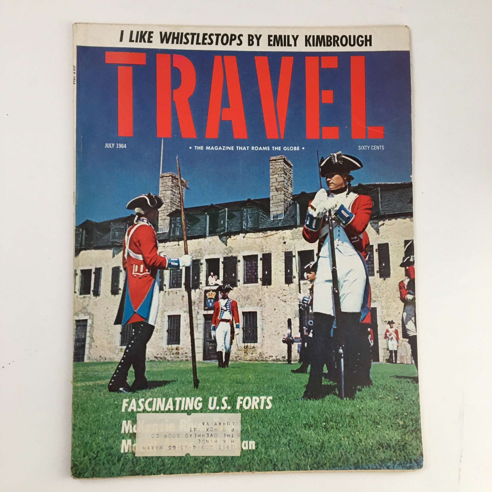 VTG Travel Magazine July 1964 Brightly Uniformed Troopers at Niagara, New York