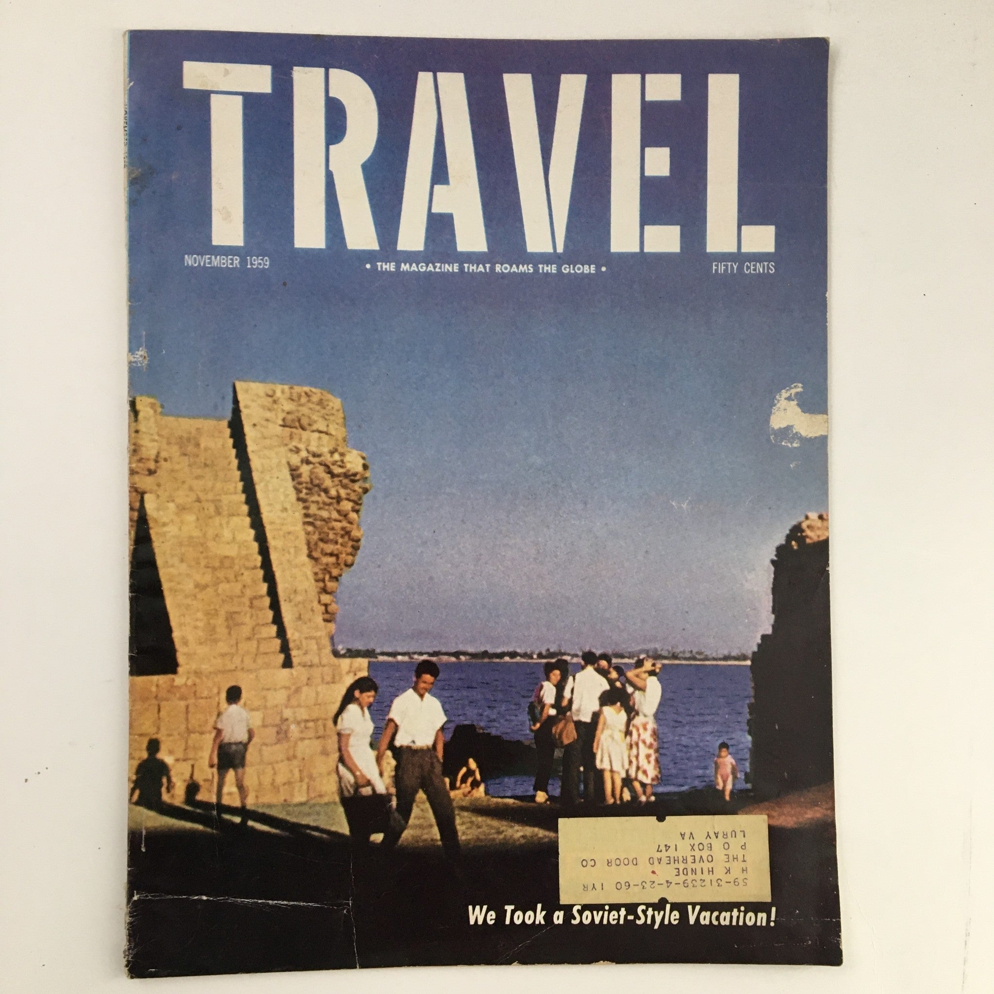 VTG Travel Magazine November 1959 Weathered Stones Warm Sun at Acre in Israel