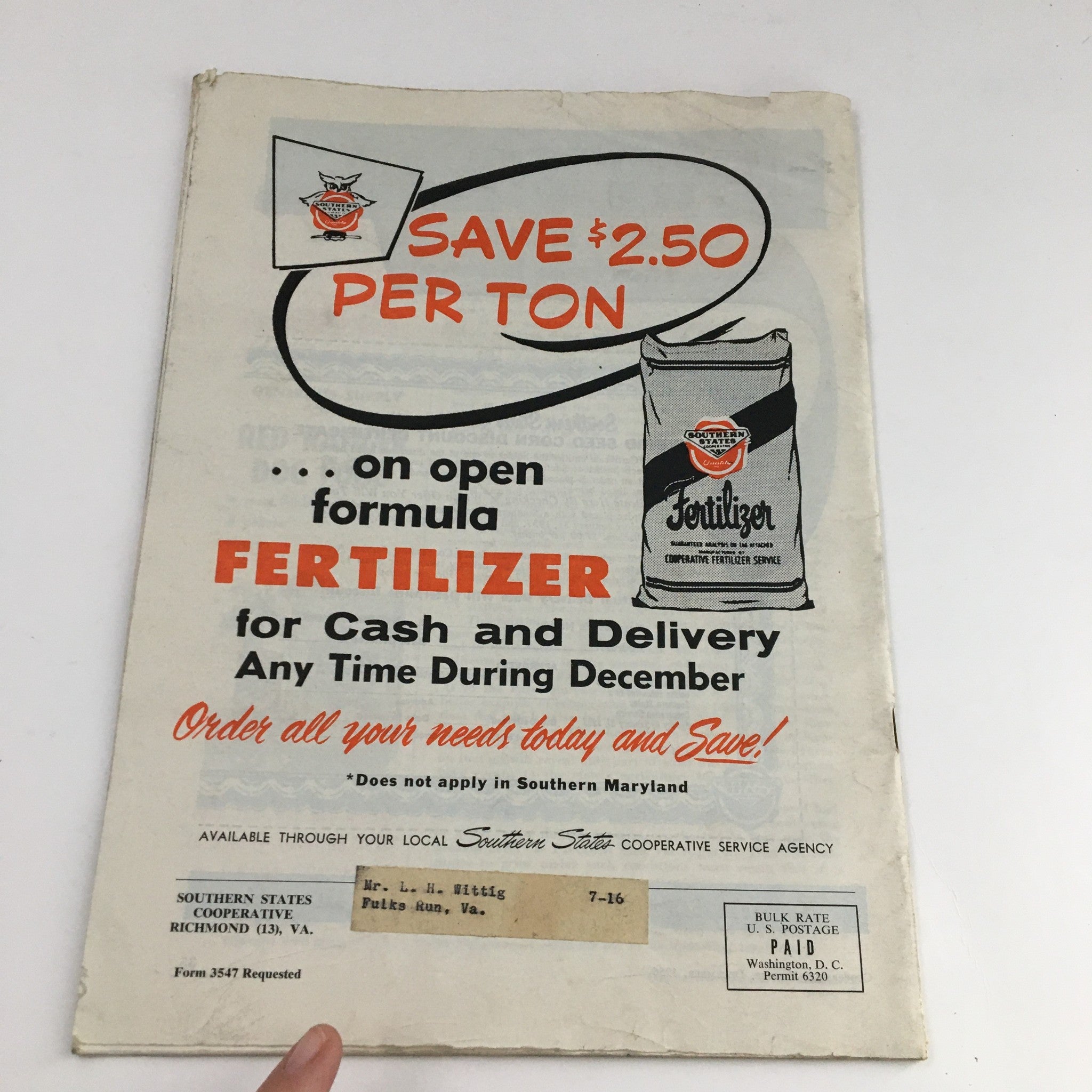 Cooperative Farmer Magazine December 1956 Interviewing Southern States