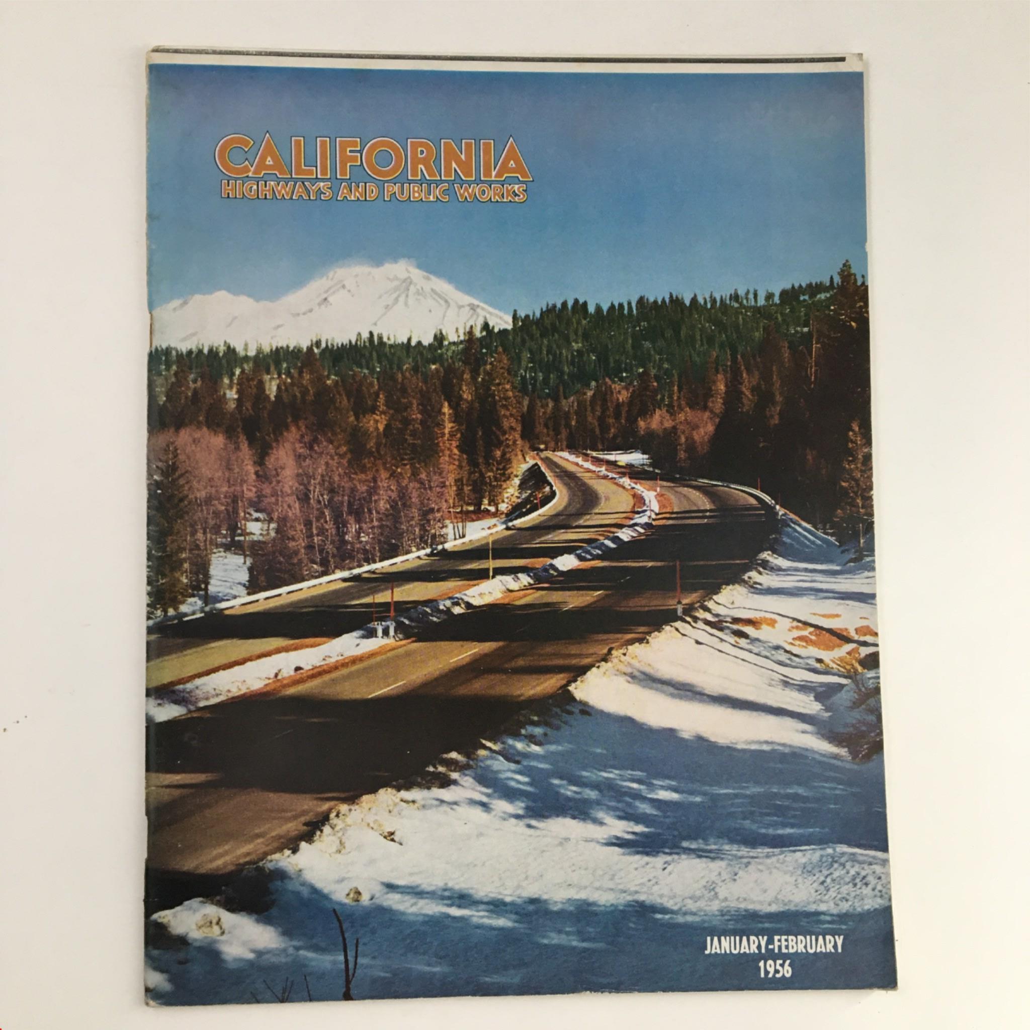 California Highway and Public Works January 1956 Four-Lane Divided Section US 99