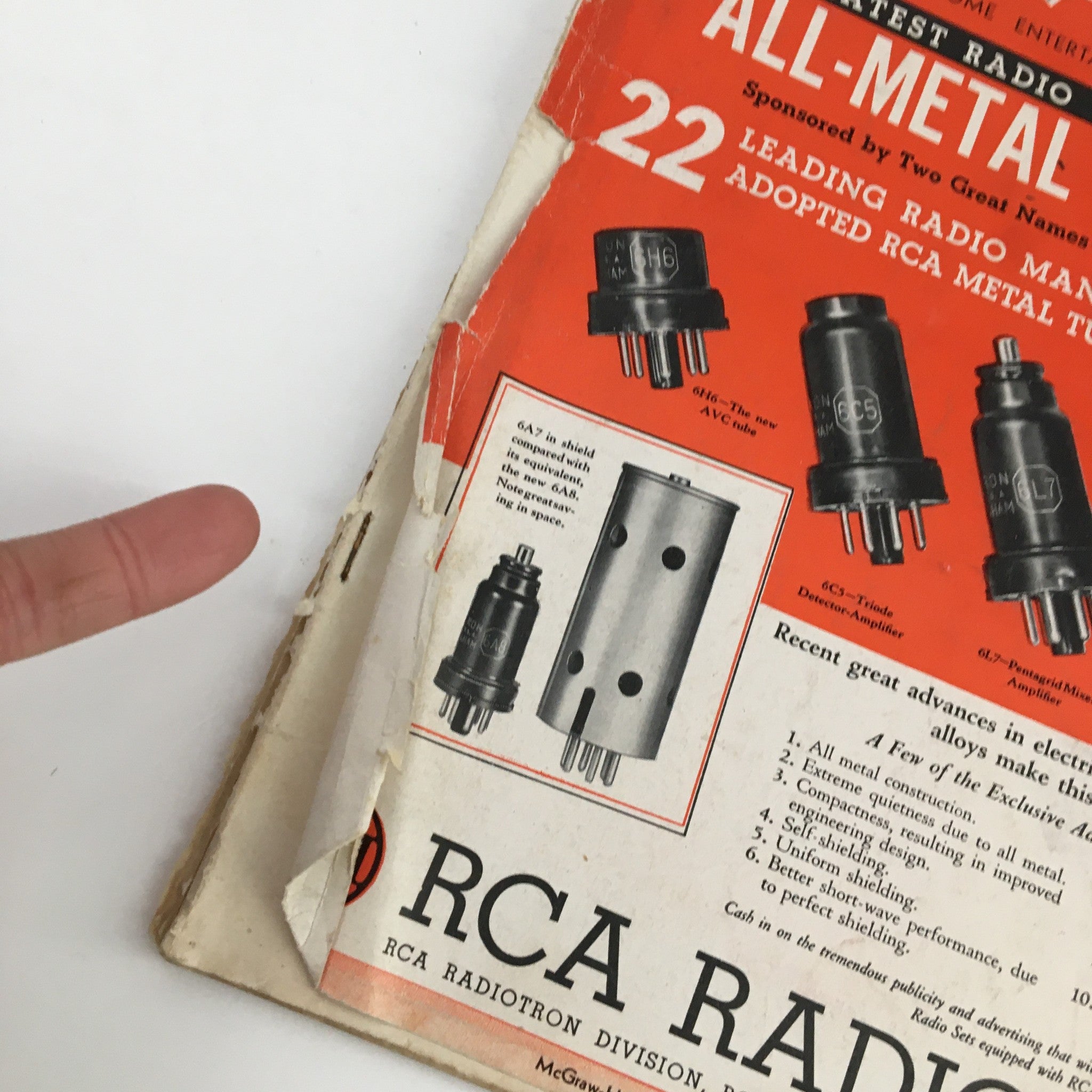 Radio Retailing Magazine July 1935 The All-Metal Radio Tubes No Label