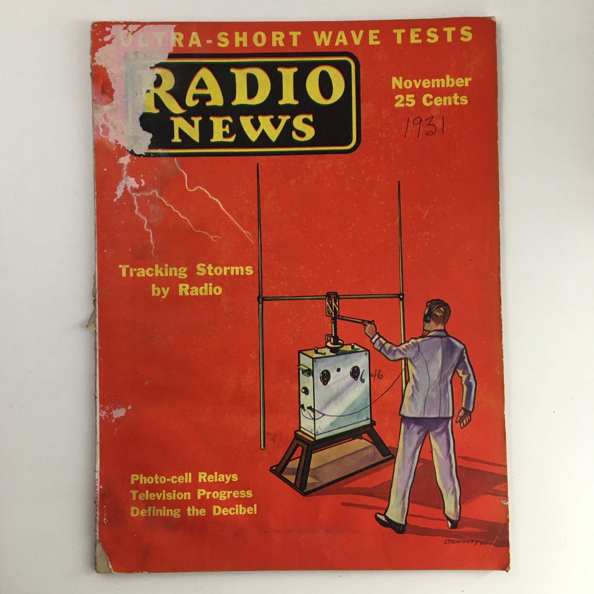 Radio News Magazine November 1931 Photo-Cell Relays TV Progress No Label