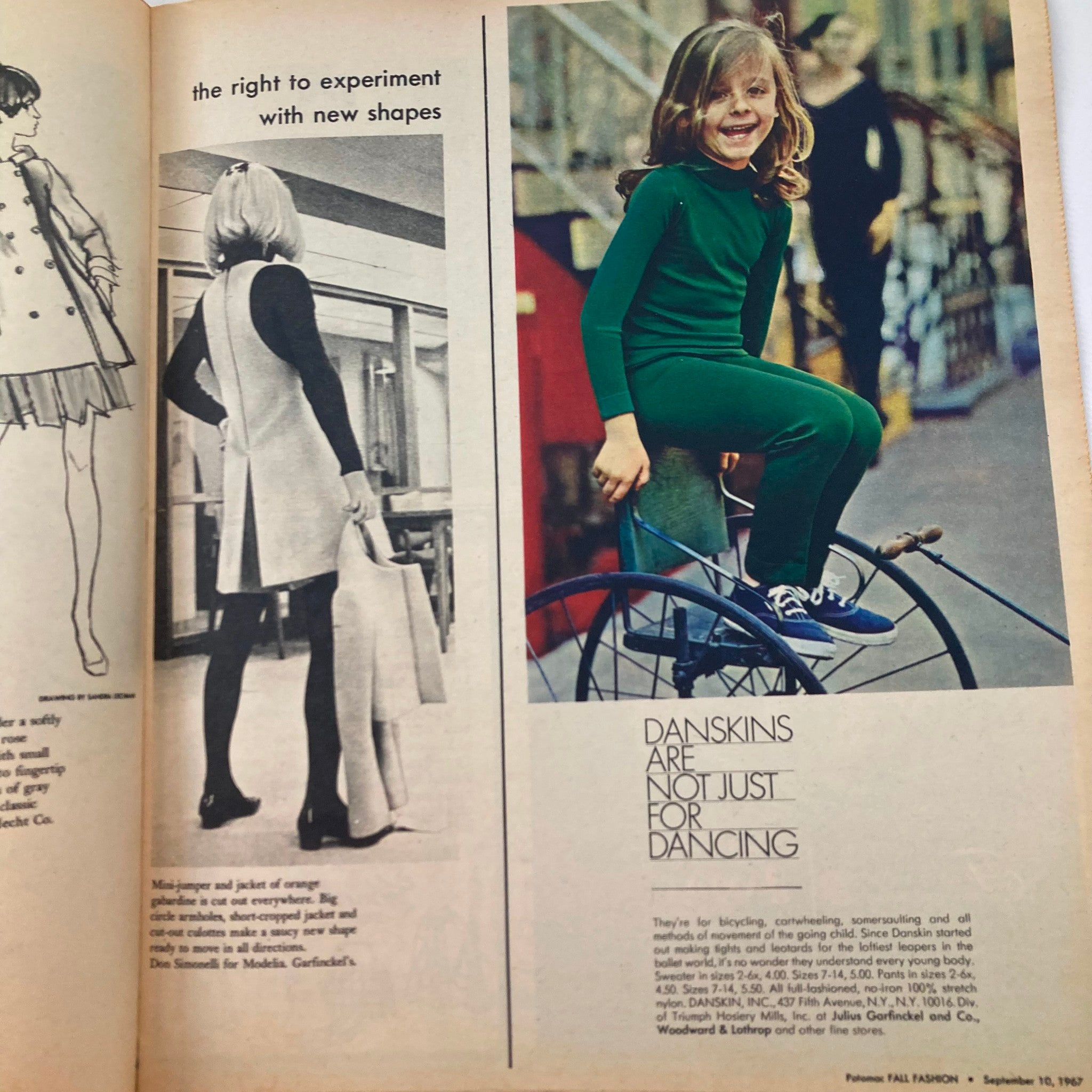 VTG Potomac Fall Fashion Magazine September 10 1967 Bonnie Pfiefer No Label