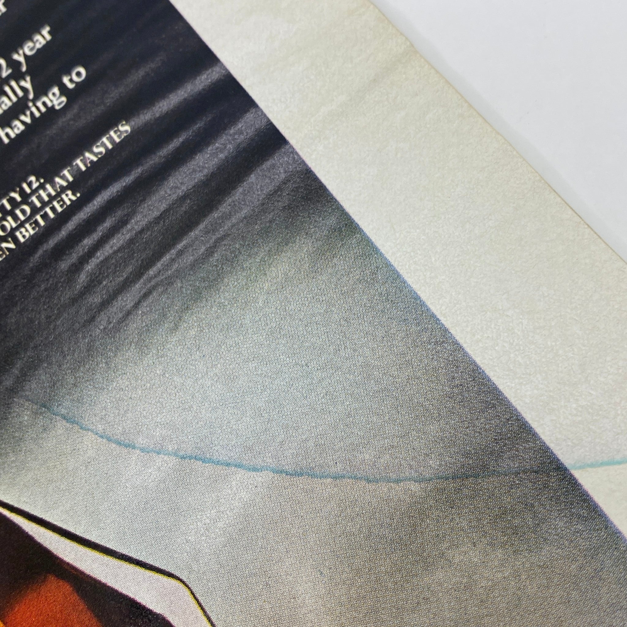 Detail of an advertisement from The New Yorker Complete Magazine March 14, 1977, displaying a product feature with shadowed tones.