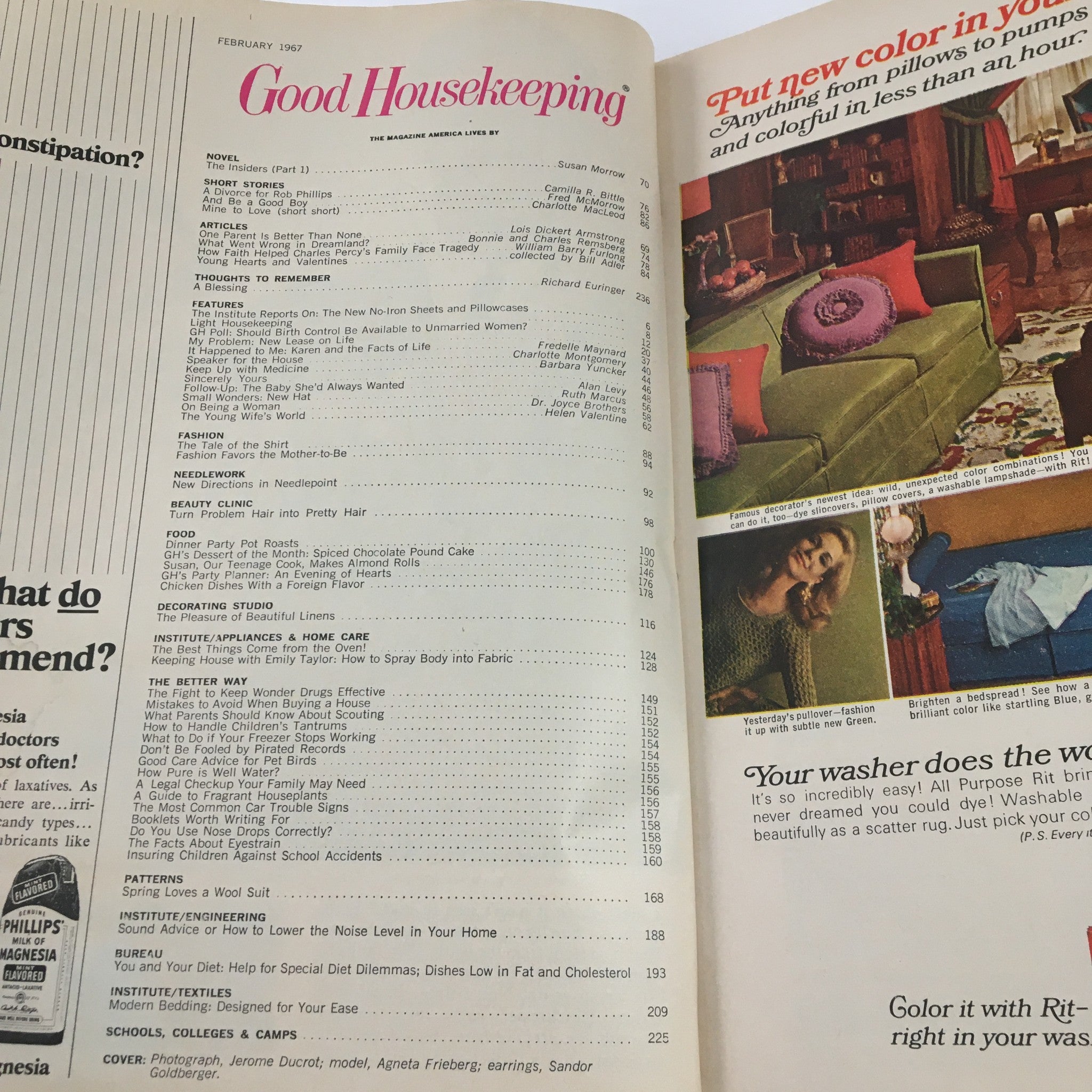 Good Housekeeping Magazine February 1967 Sen. Charles Percy's Family Tragedy