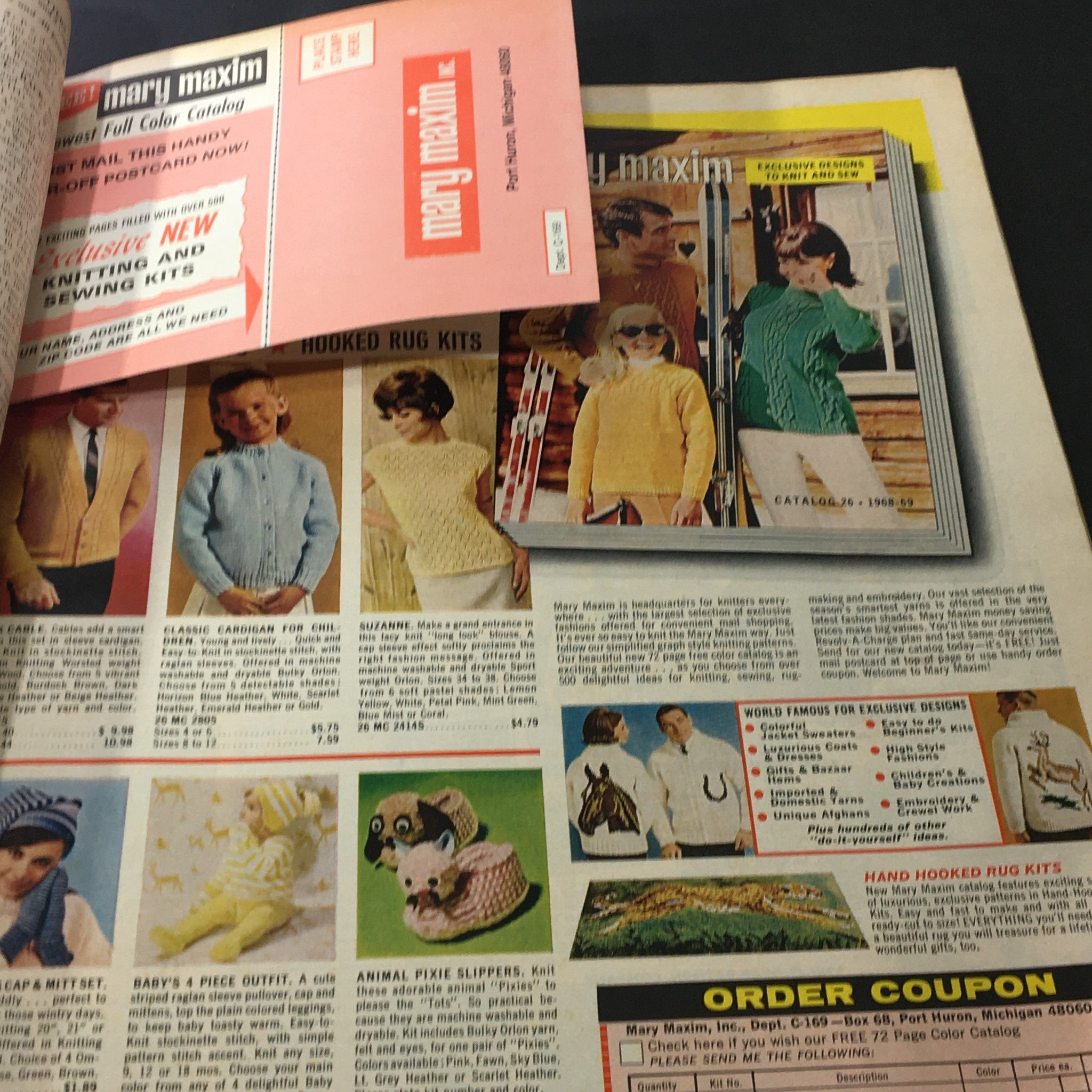 VTG McCall's Needlework & Crafts Magazine Spring Summer 1969 Knits, Newsstand