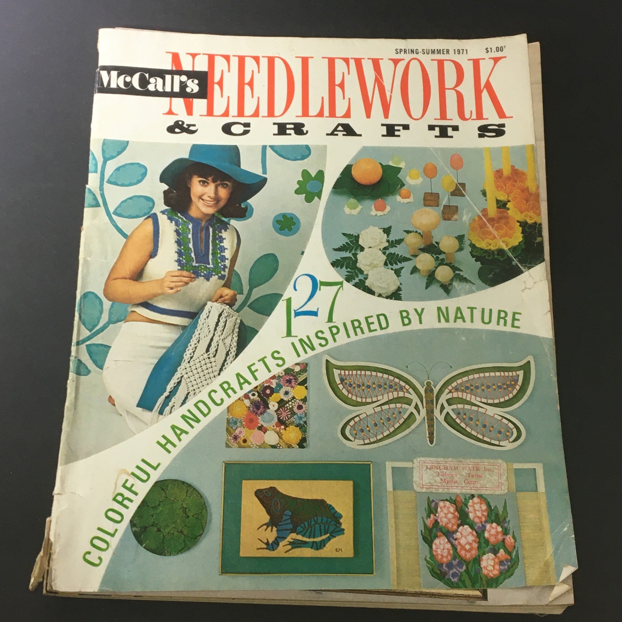 VTG McCall's Needlework & Crafts Spring Summer 1971 Creative Crewel, Newsstand